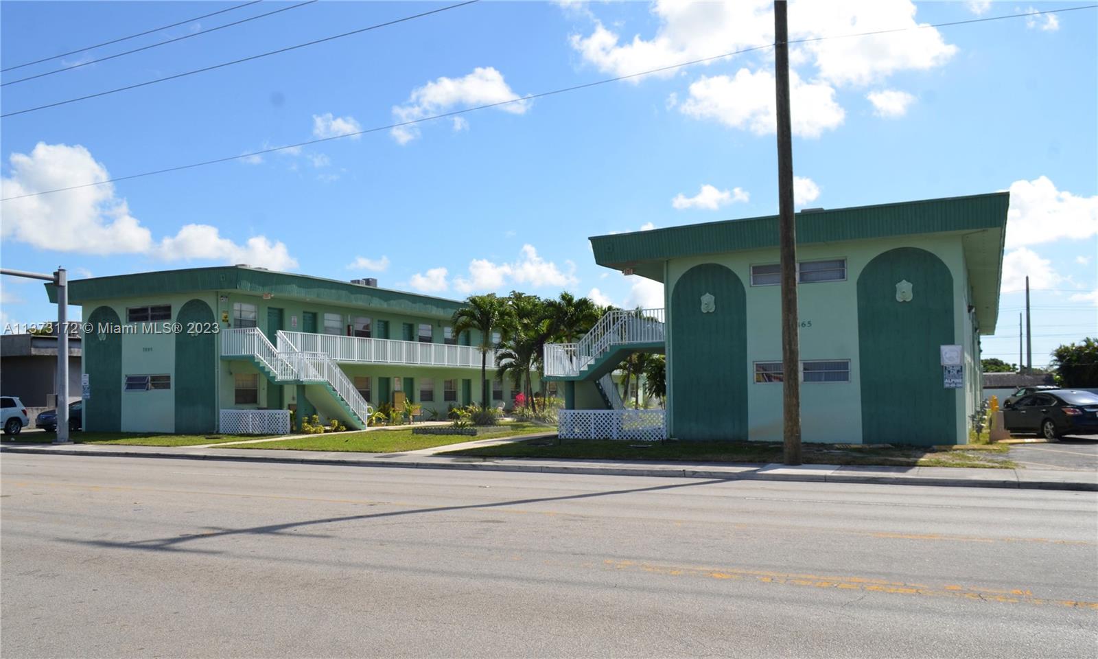 LOCATION, LOCATION! 24 UNIT MULTI FAMILY! Two residential buildings, all units 2 Bedrooms/1 Bath. Each building has 12 units nestled on West 16th Avenue totaling 30K+ square footage lot (two separate folios). Immediate cash flow, 100% occupancy. 40yrs inspection performed on 2021, all units have central A/C, New aluminum Handrails throughout, assigned parking + additional parking rented. Building and units are in excellent condition.
