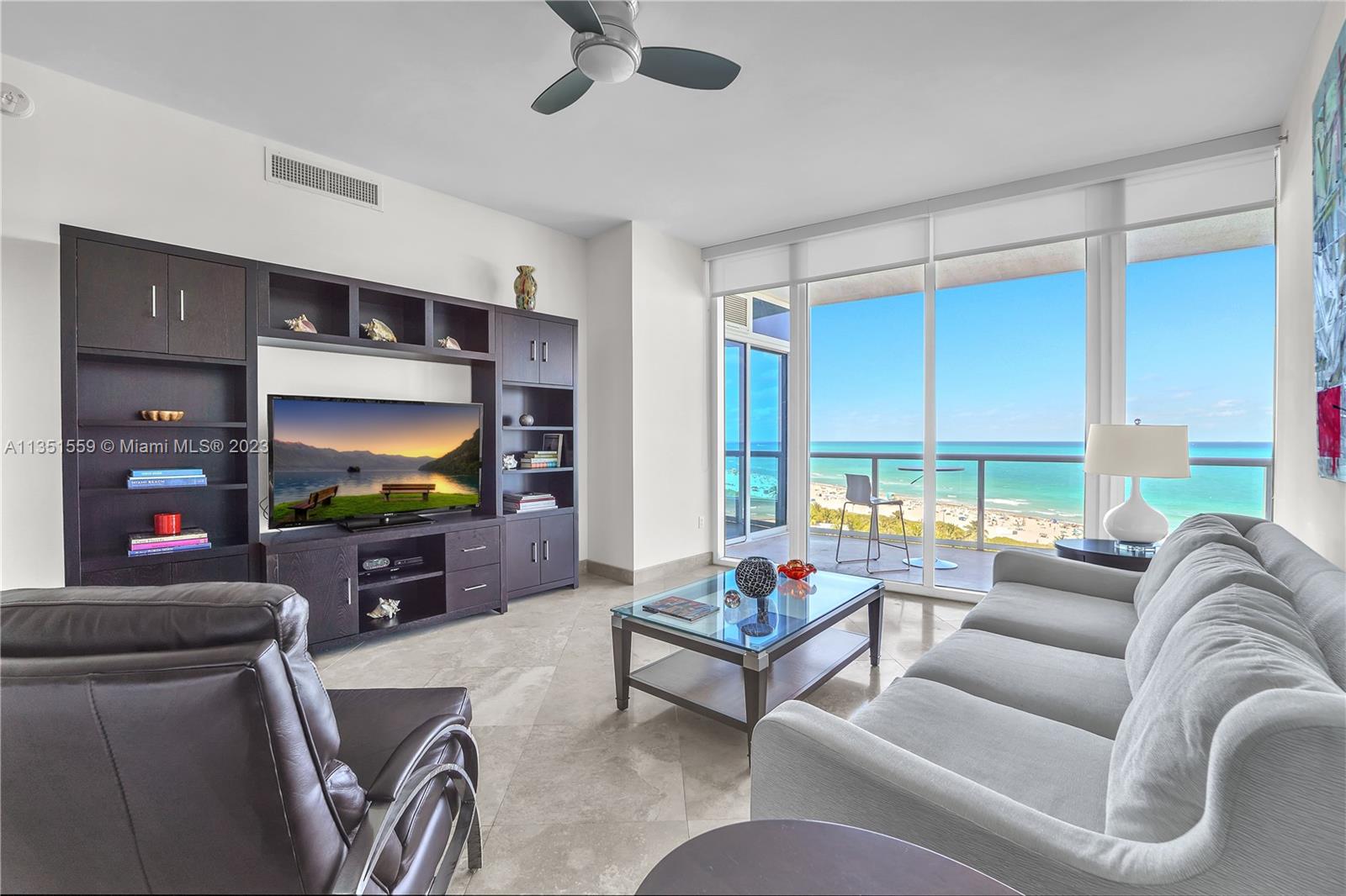 From the former sales manager at Continuum, the '08' line residences offer the best 2-bedroom layouts in the entire building, with completely private and direct views of the Atlantic Ocean, well designed split floor plan and large outdoor terrace that spans the entire width of the residence with access from every room. Located at the perfect elevation to appreciate and feel in touch with the ocean and sand, residence 1108 is the perfect tropical oasis. Indulge in the 13 areas of amenities at Continuum on South Beach including a private beach club with direct access from the property, high-end on-site restaurant, 3-story 25,000 SqFt fitness center and spa with a lap pool, 2 lagoon pools, 3 Har-Tru tennis courts, 5 star concierge, 24-hour security with biometrics and much more!