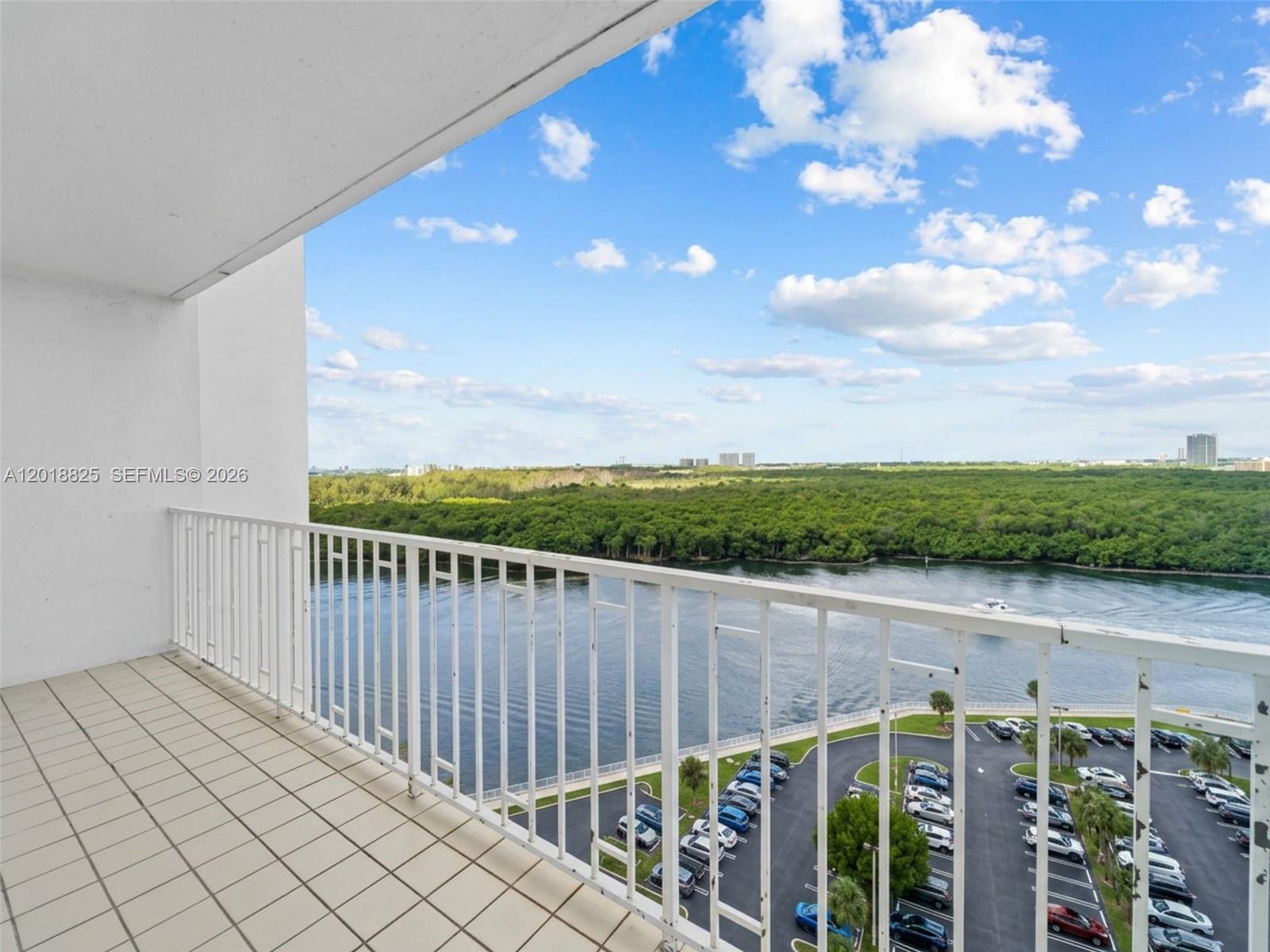 Huge corner balcony right on the Intracoastal with incredible water and ocean views from the 14th floor of Arlen House 500. Enjoy amazing sunrises, sunsets, and nonstop boat views all day long from your balcony. Beautiful Intracoastal views from the dining area as well. Well maintained unit with a recently updated bathroom and plenty of closet space throughout. Spacious and functional layout with 1,350 sq.ft. of living space. Rare opportunity to get these kinds of views at this price point in Sunny Isles Beach. Walk to the beach. Brand new park almost finished at entrance of community with pickle ball courts and basketball. Full-service building with great amenities including security, gym, restaurant, beauty salon, market, party room, basketball and tennis courts. No leasing first two years of ownership