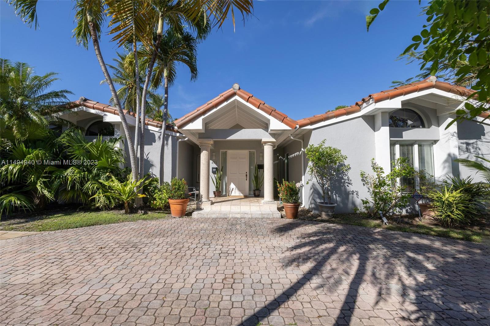 Situated in the heart of the exclusive island community of Key Biscayne, offering a tranquil living experience, this charming 3-bedroom, 3-bathroom home with an additional office features a large living room and dining area perfect for entertaining.The wooden vaulted ceilings throughout adds a touch of warmth and character to the property.The beautiful backyard with a pool and a covered sitting area is a great feature, especially for those who enjoy outdoor living and entertaining.Key Biscayne is a short ride away -10 to 15 minutes – from the excitement of Downtown Miami and the Beaches, as well as a 20 minutes ride to Miami International Airport
