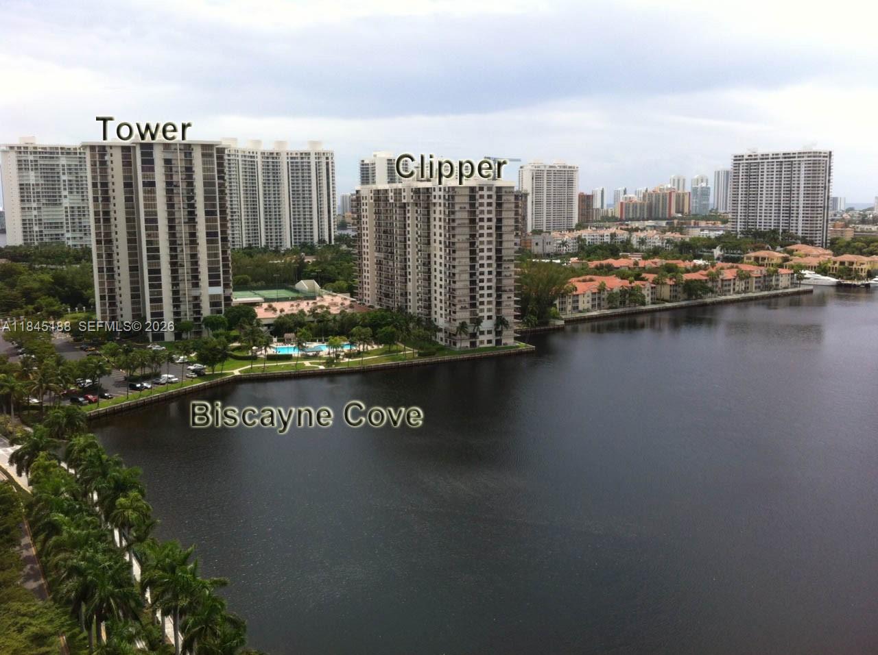 Price is firm !! and has been significantly adjusted to encourage prompt offers!!! Beautiful 2/2 in desirable Biscayne Cove Clipper.Granite countertops, a lot of white gloss kitchen cabinets.Remodeled bathrooms. Tile similar to wood. Cover Parking assigned. The view is great!!. The building has lots of amenities such as a bayfront pool, gym, meeting room, and extras. Close to great shopping, good schools, and houses of worship.