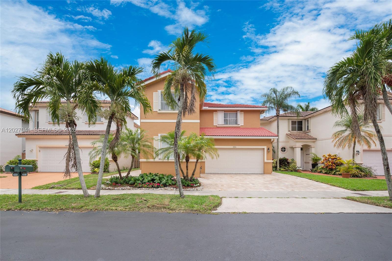 Welcome to this turnkey 4 bedroom 3 bath two-story home in a quiet and desirable residential neighborhood. As you walk in you are greeted by tall ceilings making the home feel grand.  It is a well designed layout with great flow between living, dining, family and kitchen all overlooking the beautiful pool area.  The house is filled with natural light throughout. House comes with one bedroom and a full bath on the first floor, ideal for guests or in-laws, with three additional bedrooms and two baths upstairs. The home has beautifully renovated bathrooms and has been freshly painted .  The kitchen is equipped with all new appliances, a large pantry, and plenty of storage. A brand-new washer and dryer are also included. The expansive primary suite offers exceptional comfort and features a walk-in closet plus an additional hanging closet. Step outside to enjoy the beautifully maintained backyard with a sparkling pool and relaxing jacuzzi, perfect for year-round Florida living. Completing this exceptional home is a spacious 2-car garage and a functional layout that combines comfort, style, and practicality.