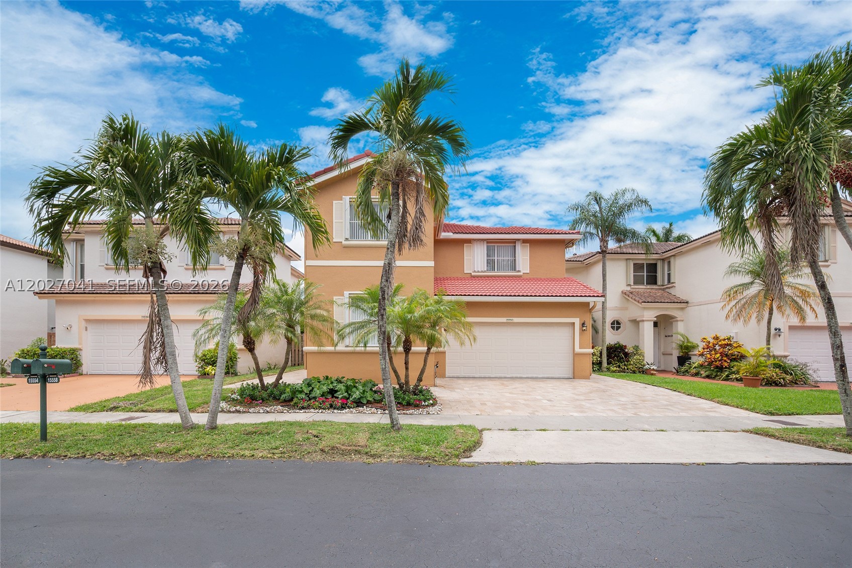 Welcome to this turnkey 4 bedroom 3 bath two-story home in a quiet and desirable residential neighborhood. As you walk in you are greeted by tall ceilings making the home feel grand.  It is a well designed layout with great flow between living, dining, family and kitchen all overlooking the beautiful pool area.  The house is filled with natural light throughout. House comes with one bedroom and a full bath on the first floor, ideal for guests or in-laws, with three additional bedrooms and two baths upstairs. The home has beautifully renovated bathrooms and has been freshly painted .  The kitchen is equipped with all new appliances, a large pantry, and plenty of storage. A brand-new washer and dryer are also included. The expansive primary suite offers exceptional comfort and features a walk-in closet plus an additional hanging closet. Step outside to enjoy the beautifully maintained backyard with a sparkling pool and relaxing jacuzzi, perfect for year-round Florida living. Completing this exceptional home is a spacious 2-car garage and a functional layout that combines comfort, style, and practicality. Photos with furniture have been virtually staged to illustrate the potential of the home.