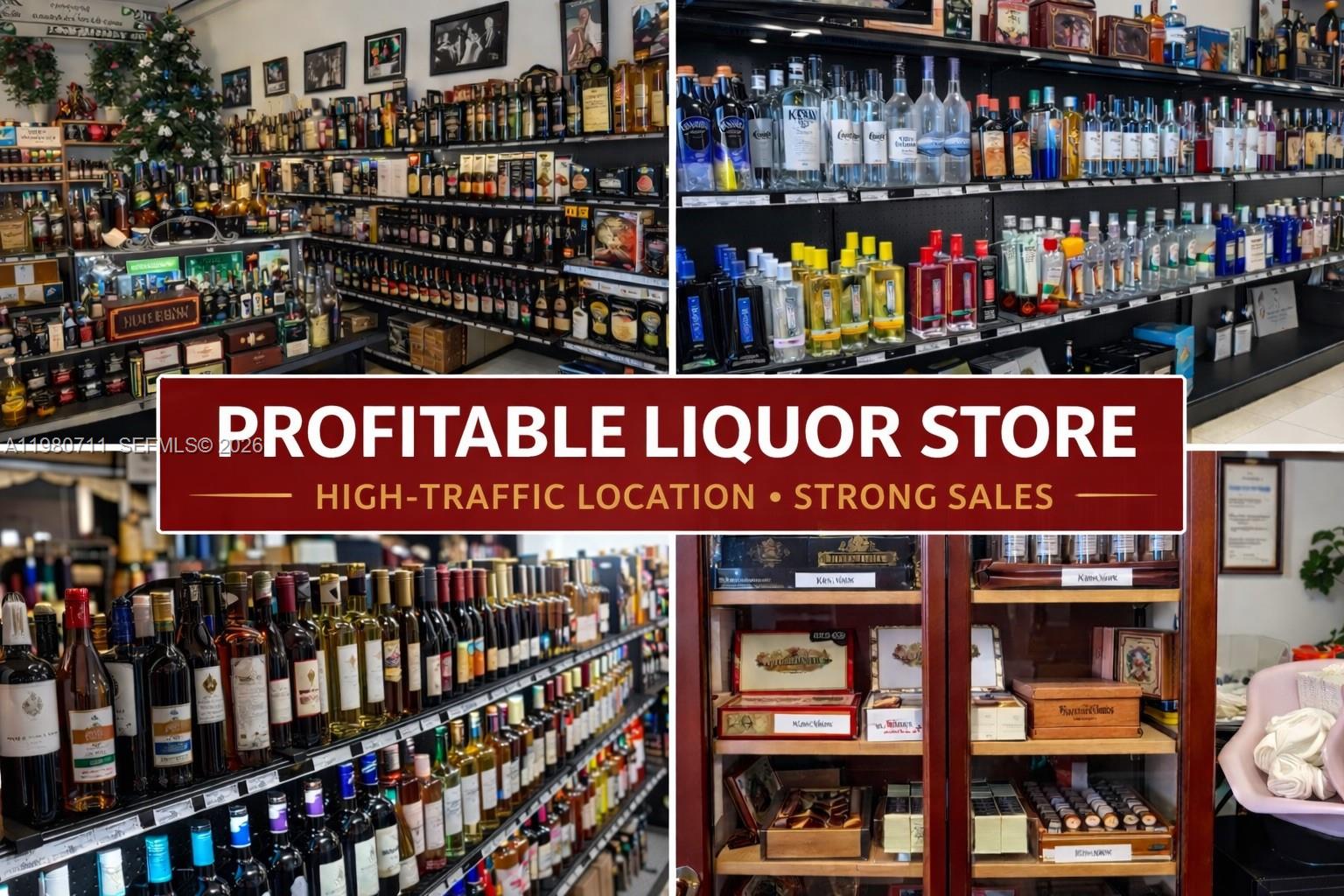 Significant Price Reduction for Quick Sale!!!Rare opportunity to acquire a turnkey liquor store  in prime Hallandale Beach location. Established business with strong local demand and excellent visibility.
Sale includes liquor license, equipment, fixtures, refrigeration, and POS system. Additional revenue from cigar and CBD retail. 
Excellent opportunity for an owner-operator or investor seeking a stable, established business in South Florida with strong upside potential through extended hours or expanded product offerings.
Qualified buyers may inquire about transition support from the seller.

THIS IS ONE OF TWO LIQUOR STORE WE HAVE FOR SALE. GREAT INVESTMENT OPPORTUNITIES WITH A LOT OF POTENTIAL (Liquor store for sale in Oakland Park A11981214). Can be a great option/package for your clients.


Do not disturb employees. Financial information available upon request after signing NDA. Appointment only.

All information provided is deemed reliable but not guaranteed. Buyers are responsible for conducting their own due diligence, including verification of financials, lease terms, and all other information.