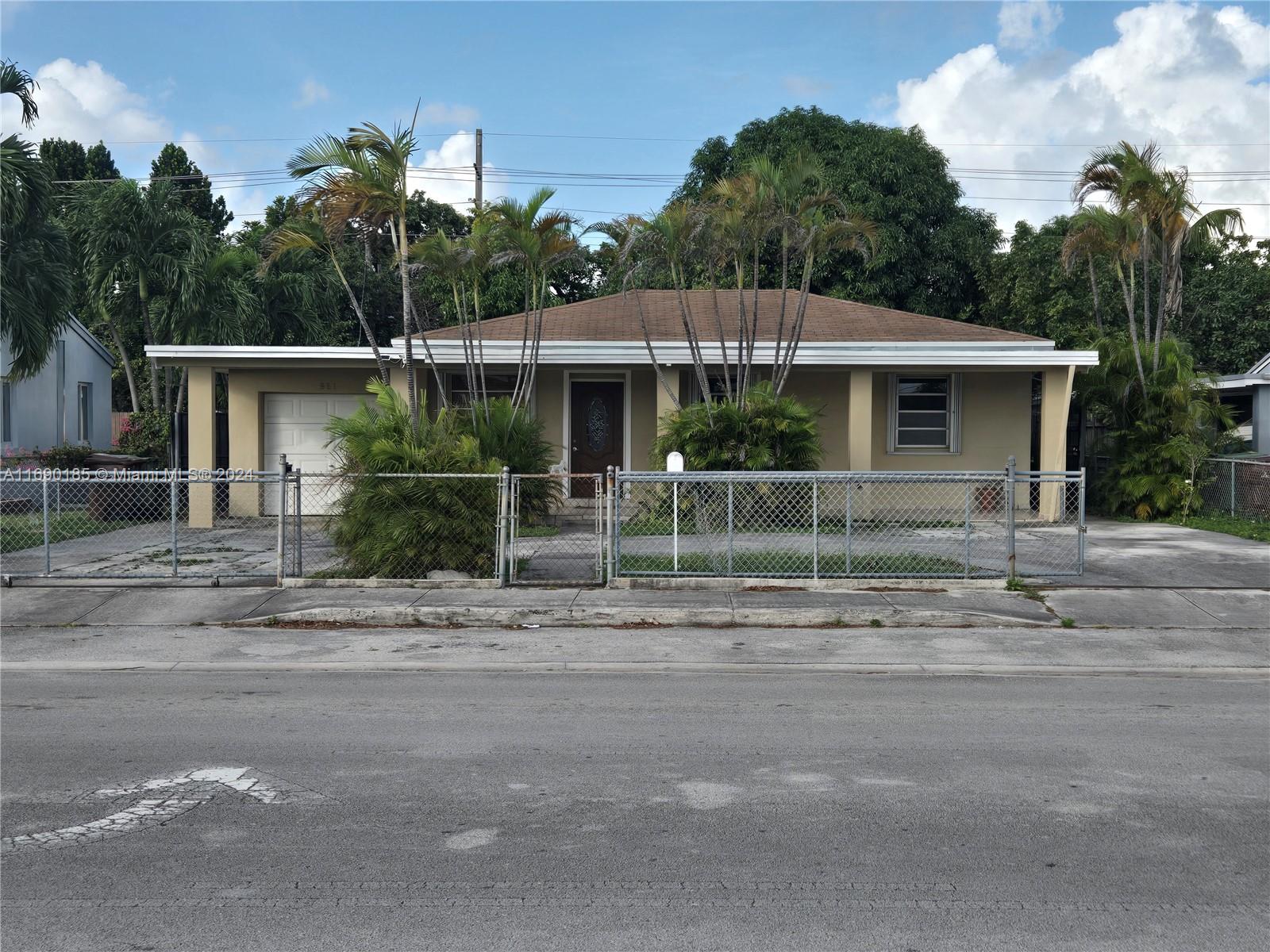 Great opportunity to invest in the City of Hialeah. The home is located within the T.O.D. transit-oriented development Zone and is conveniently located near the Tri-Rail station, next to several future major developments. For example, MG Developer's future Metro Parc Hialeah, a three-tower, multi-family, 10-story residential mixed-use apartment project, has over 1,600 luxurious rental units. Strategic Properties & Continua Developments' future Midtown Park 8-story residential apartment project with over 612 luxurious rental units. The Bec Group 1025 Metro & 1067 Motion 10-story residential mixed-use apartment project with over 283 luxurious units. Lot size is 9,551 with great growth potential. Perfect for an investor looking to position themselves in a redeveloping city.