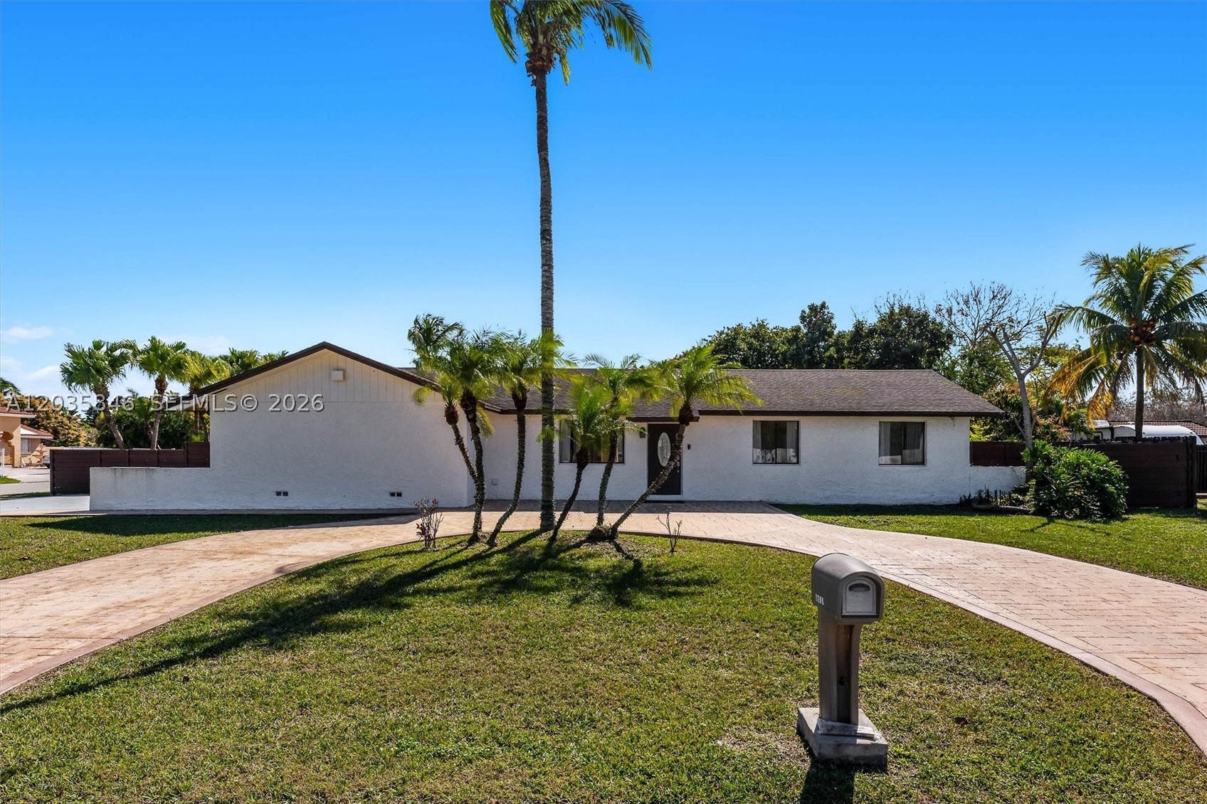 Welcome to your dream home in Southwest Miami! Situated on a spacious 15,000 sq ft corner lot, this property features a 3 bed / 2 bath main home with ample living space and a 2-car garage with side driveway. A detached guest house includes a bathroom and kitchenette, perfect for visitors or flexible use. Recent updates include: roof (2019), A/C (2024), washer/dryer combo (2024), water heater (2024), and electrical panel (2024). Plans for addition/alteration available in MLS attachments. Don’t miss this rare opportunity to own a versatile home on a large lot in a desirable neighborhood.