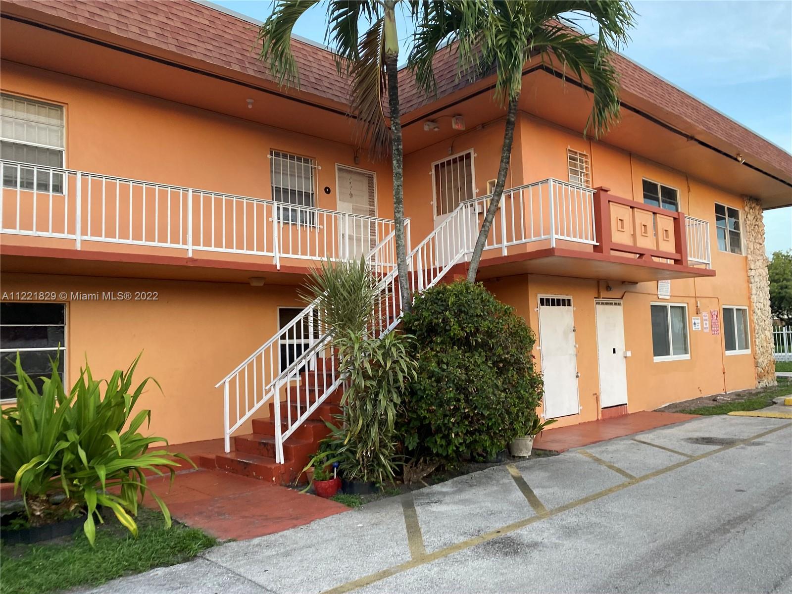 Large 2 bedroom / 1 bath. OK to rent immediately with 2 parking spaces. Tenant occupied. Gated community with spacious gardens, close to everything, walking distance to Walmart. Great location, easy access to Golden Glades Intersection. Easy to show. Agents OK to advertise