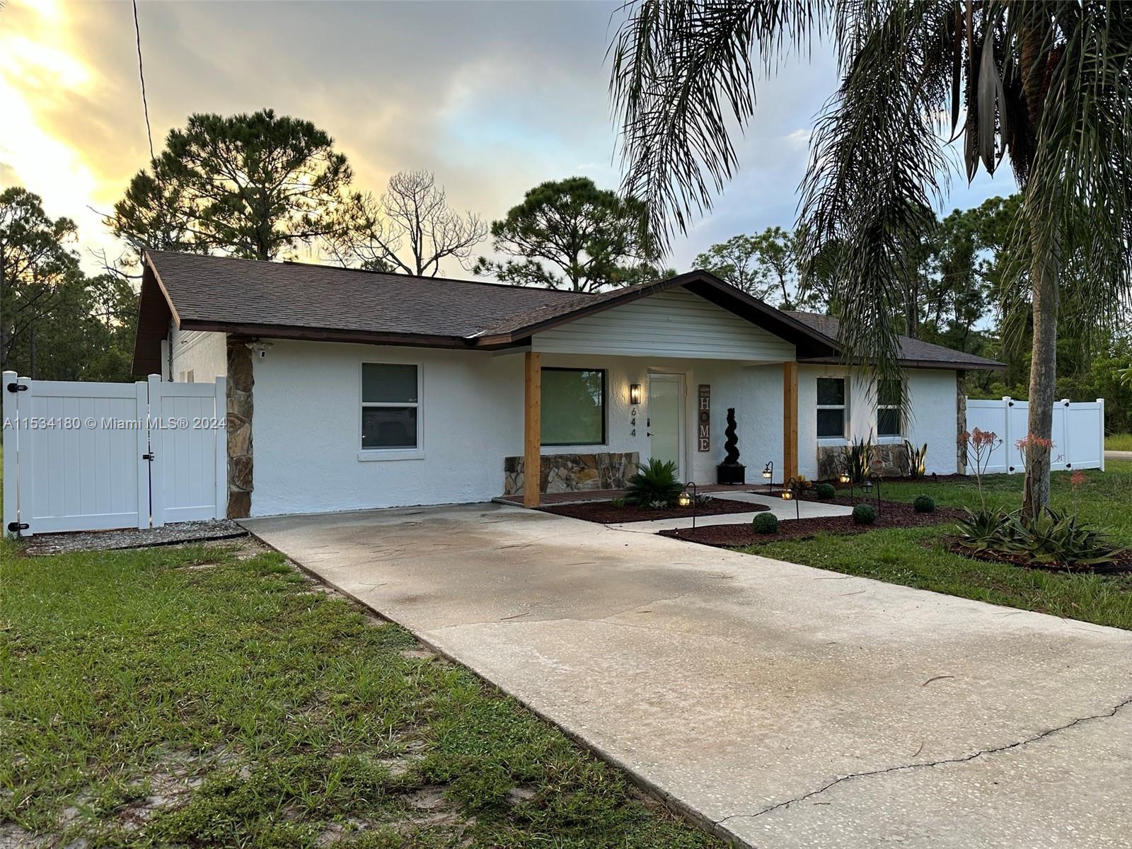 Welcome to our beautifully renovated, furnished and profit generating short term rental house in Lake Placid, FL with a POOL!!. This house is perfect for an investor or someone looking for a turn key home.  This charming corner lot property offers modern upgrades and amenities: Impact Windows, New Kitchen Cabinets with Quartz Countertops, Newly Renovated Bathrooms, New AC, New hot water heater, Screened in Pool Area, Upgraded Electrical with new panel and recessed led lighting throughout, Tile Flooring, Fully PVC Fenced Yard, Security Cameras, SONOS sound system with three zones including pool area.  Furniture includes four bedroom sets with two king and two queen sets, and 5 smart TVs.  This house has it ALL!! Contact LA today for a showing.