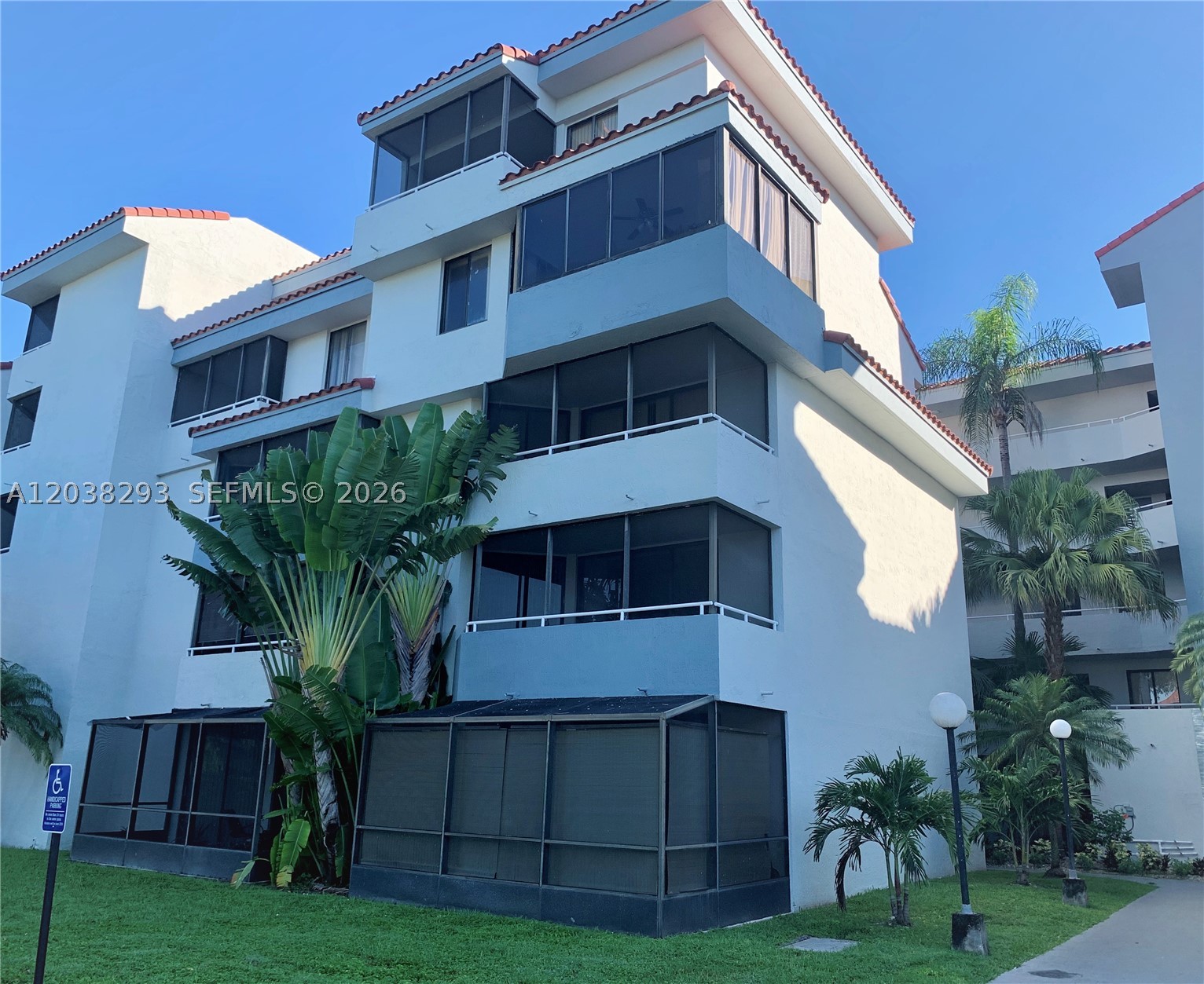 Charming and spacious 2-bedroom, 1-bath corner condominium located on the first floor in the desirable Verabella Falls community, just off Kendall Drive near Baptist Hospital, shopping, dining, schools, and major retailers. This well-maintained apartment features an updated kitchen and bathroom, tile flooring throughout, in-unit washer and dryer, and a large, screened terrace overlooking the garden area. Residents enjoy a gated community with resort-style amenities, including two swimming pools, tennis courts, a fitness center, clubhouse, playground, on-site management, and guest parking. One assigned parking space is included, and pets are welcome. An excellent opportunity for first-time home buyers, investors, or anyone seeking the convenience of ground-floor living. Photos have been virtually staged. Any furniture /decor shown are for illustrative purposes only. Motivated seller—bring your offers!