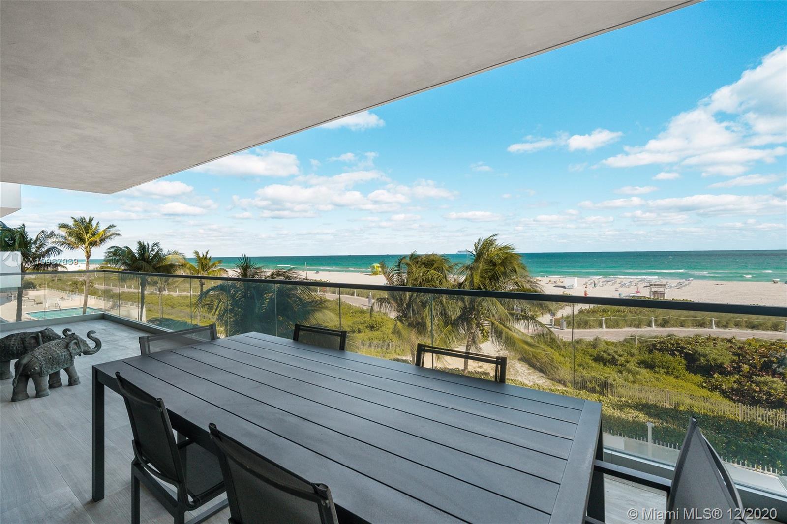 Extremely rare opportunity in the heart of South Pointe, priced to sell in the very exclusive 321 Ocean Drive.

Stunning Oceanfront flow through unit located in SoFi's newest luxury boutique beachfront building. 
Elegantly designed and spacious 4 beds, 3.5 baths in a fourth bedroom. High ceilings, private elevator and lobby, floor to ceiling windows and 10' deep terraces right on sand Custom made imported flooring, open kitchen with Poggenpohl cabinets, Sub Zero and Gagheneau appliances. Designed by renowned architect Enrique Norton 321 Ocean with its luxury amenities :pool, gym and a private beach and breathtaking Ocean views. 

Private beach for residents, walking distance from all the best restaurants in Miami Beach