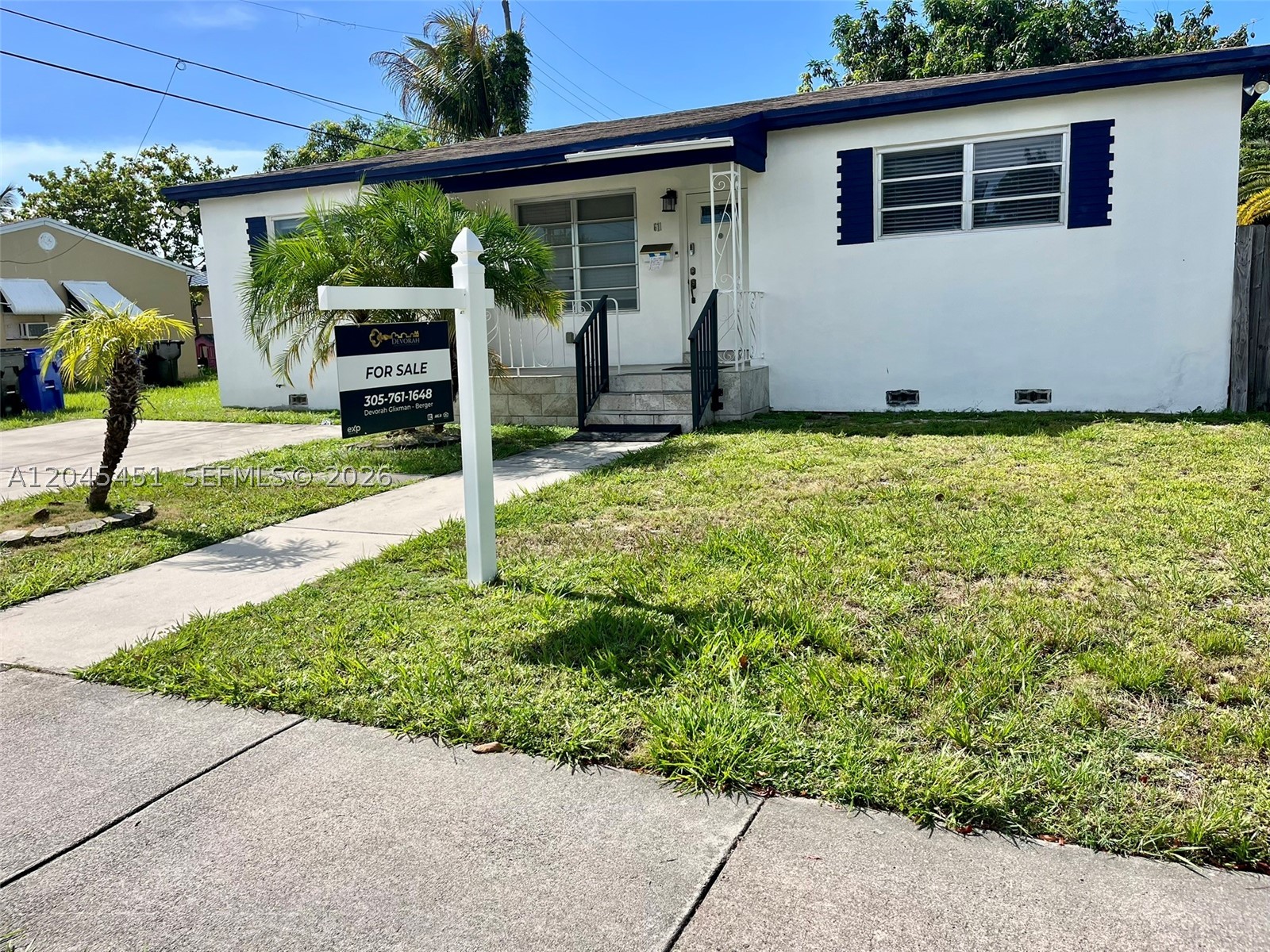 Welcome to your South Florida dream home! This bright and inviting 3-bedroom, 2-bath residence sits on an 8,520 sq. ft. lot in a desirable neighborhood, close proximity to multiple houses of worship. Enjoy brand-new vinyl flooring in the bedrooms, porcelain tile throughout the living areas, and a spacious kitchen featuring a large island with bar seating, two sinks, and abundant workspace. Recessed lighting, a generous laundry room, and a huge backyard with a patio offer endless possibilities—whether you envision a pool, an addition, or your own private outdoor retreat. The roof and A/C are mid-life. Don’t miss the opportunity to enjoy the South Florida lifestyle in a home with sunlight, comfort, and room to grow!
