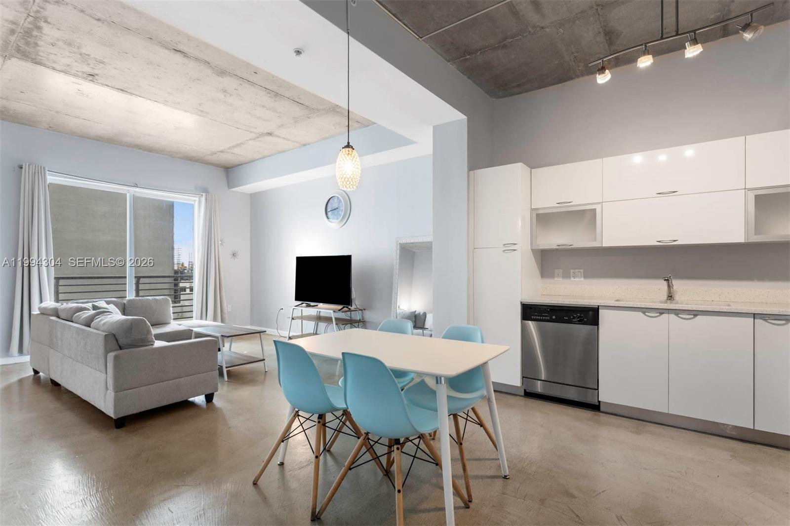 Sophisticated urban loft featuring an open-concept layout, industrial-style design, and abundant natural light. This unique dual-sleeping configuration includes a primary bedroom and an additional Murphy bed, providing flexibility.
Centrally located in the heart of Downtown Miami, just steps from the future Waldorf Astoria Tower, as well as Bayfront Park, Kaseya Center, Adrienne Arsht Center, and Miami Dade College.
Easy access to I-95, the Metromover, Brightline, and other public transit. Walking distance to restaurants, supermarkets, and Brickell City Center.
Building amenities include a fitness center, pool, 24/7 security, secure entry, and a pet-friendly community.