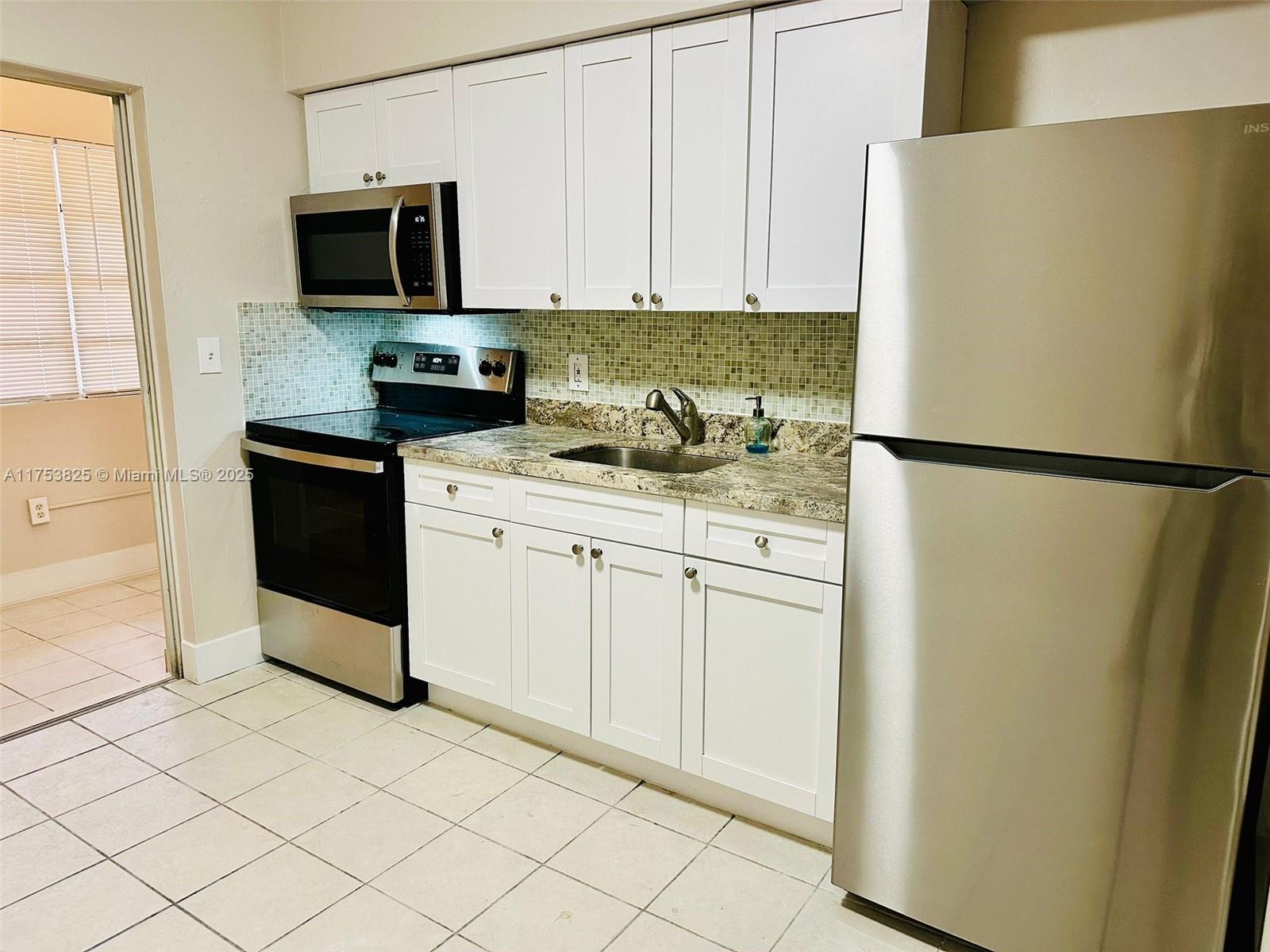 Motivated Landlord. Free Month of Rent and Move in with only $500 Security deposit (Available for Applicants with clean background/good credit/Solid Job. Rent includes water, sewer, trash collection and Pest Control.  Indoor coinless Laundry Facilities on site. Assigned Parking.

Beautiful remodeled one bed/one bath. Stainless steel appliances, granite countertops, remodeled Bathroom.  Minutes to Coral Gables, Downtown, Brickell, Wynwood, and MIA. Assigned Parking.