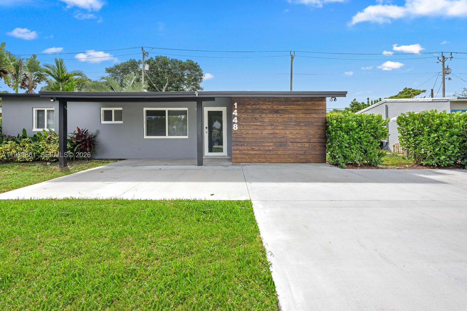 Fully renovated 4-bedroom, 2-bath single-family home in Pompano Beach featuring tile flooring throughout, updated kitchen and baths, and impact windows and doors. Spacious fenced backyard with room for a pool and outdoor entertaining. No HOA. Conveniently located near major roadways, shopping, dining, and beaches. Property may be sold furnished or unfurnished.
