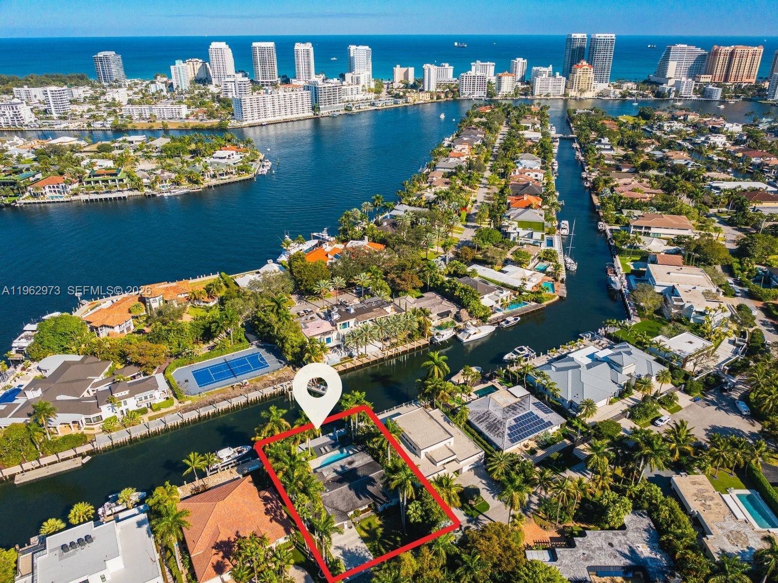 Enjoy the Seven Isles lifestyle in this 3-bedroom, 2-bath waterfront residence offering 2,485 sq.ft. of living space. Featuring ocean access, a private pool, and two parking spaces, this home delivers effortless South Florida living in one of Fort Lauderdale’s most desirable neighborhoods. Unfurnished and ready to make your own, just minutes from Las Olas Blvd, dining, shopping, and the beach. Perfect to move in today as-is, or to build a brand-new custom home in the future.