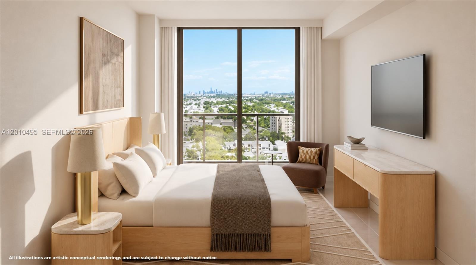 GAIA Residences, Hollywood’s premier luxury condominium. Modern open layout with full kitchen, premium appliances, and elegant bathroom. Enjoy nearly 2 acres of amenities including rooftop pool, fitness center, spa, co-working lounge, 24/7 concierge, valet & EV charging. Owners receive complimentary Golf Club & Beach Club access. Unbeatable location—steps from Downtown Hollywood, Young Circle, restaurants, arts & culture, and just 5 minutes to the beach. Estimated delivery 2028.