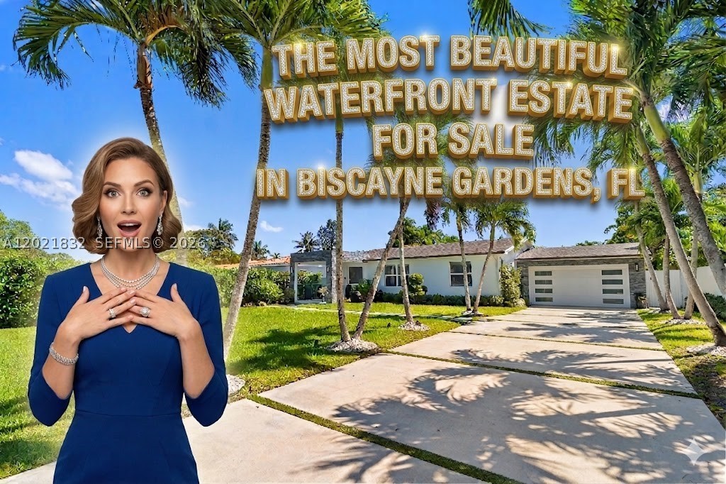 Experience a serene waterfront retreat where modern luxury meets Miami living. Set along the Biscayne Canal with access to the north lake and Biscayne park to the south for watersports fun, this fully gutted and rebuilt 3BD/2BA contemporary home offers 1,640 SF of refined comfort on a lush, fenced lot with an electric front gate. Inside, porcelain floors flow through an open layout with a sleek modern kitchen, updated bedrooms and baths, and a third bedroom with private access. Outdoors, enjoy a tranquil oasis with a new heated pool and jacuzzi, covered patio, gazebo, summer kitchen, solar-powered LED lighting, and beautiful water views from the patio and primary suite. With impact windows, security system, a newer 2020 roof, brand new plumbing and electrical installation, no HOA, and turnkey appeal, this rare waterfront property delivers privacy, elegance, and effortless indoor-outdoor living. Schedule your private tour today, and you will fall in love to it.