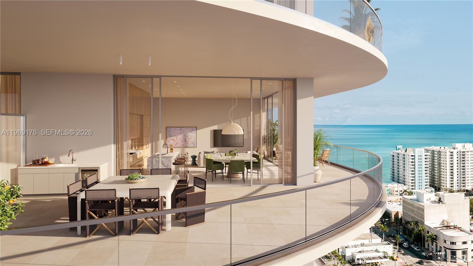72 Carlyle rises 20 stories and features 134 residences, bringing the Italian Riviera lifestyle to Miami Beach, designed by Piero Lissoni. Offering one-to-three-bedroom residences with expansive terraces, soaring 10' ceilings, and floor-to-ceiling glass, every home features panoramic sunrise-to-sunset views of the Atlantic, Intracoastal, and surrounding lush parks. Residents enjoy over 45,000 SF of curated amenities, including a resort pool, padel court, spa, fitness center, social lounges, a rooftop sky terrace, and a private beach club operated by Boucher Brothers. Located just steps from the beach and Oceanside Park, and minutes from Bal Harbour Shops, Surfside, the Faena District, and South Beach, 72 Carlyle offers refined coastal living with unmatched convenience.