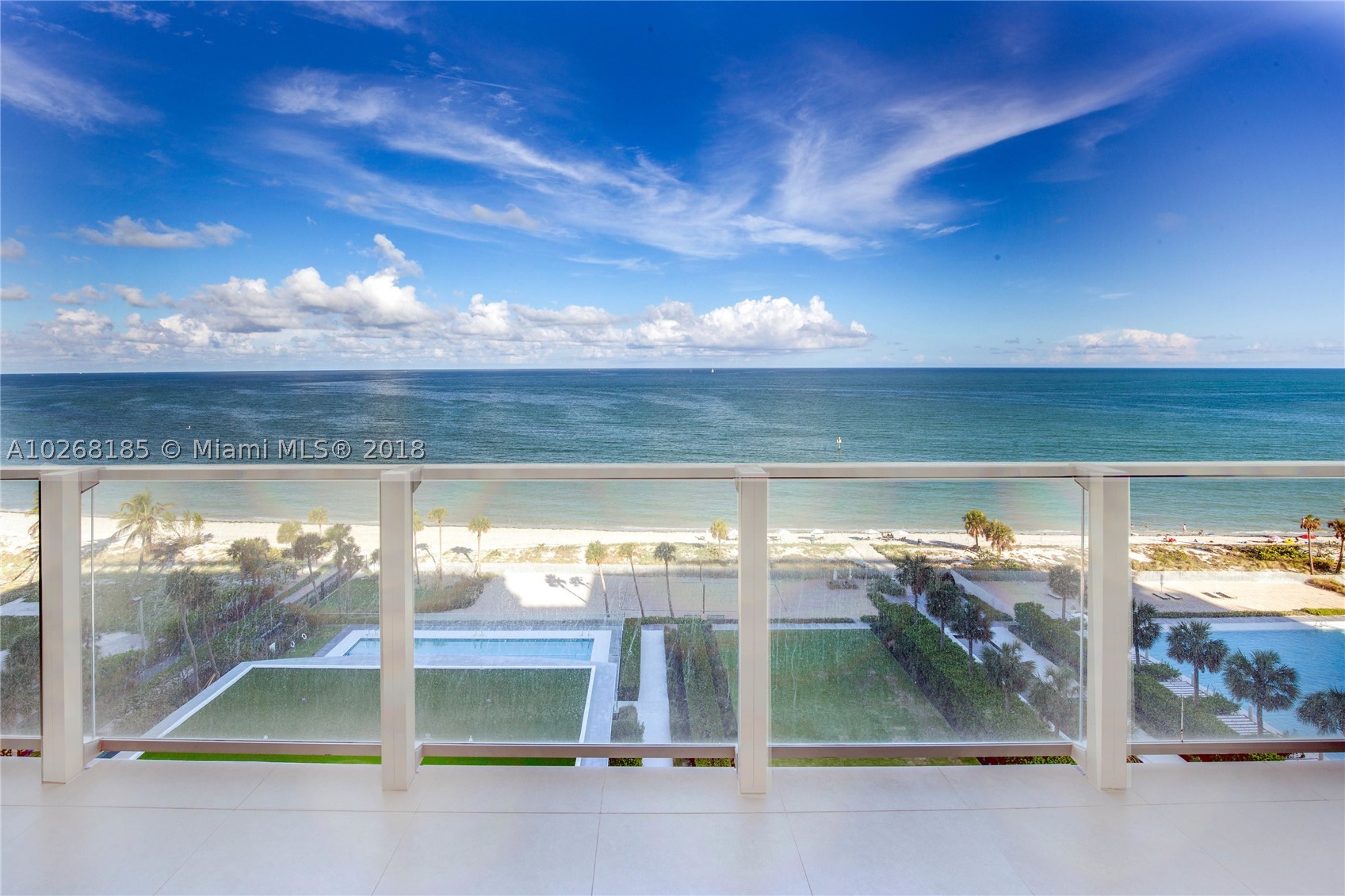 Immaculate luxury condominium with 3-bedrooms, 4.5 bath and maids quarters in highly sought-after Oceana Key Biscayne. Private, direct elevator entry to residence, gourmet kitchen with top-of-the-line Miele appliances and finishes, floor-through layout with two expansive terraces (East and West) with unobstructed, panoramic ocean and city views. Located in an exclusive private gated community, luxury amenities include 24-hour concierge, ocean-view fitness center, valet parking, tennis court, private beach with services, 2 pools, putting green and spa services. Easy access to Key Biscayne community, schools and 1-95.
