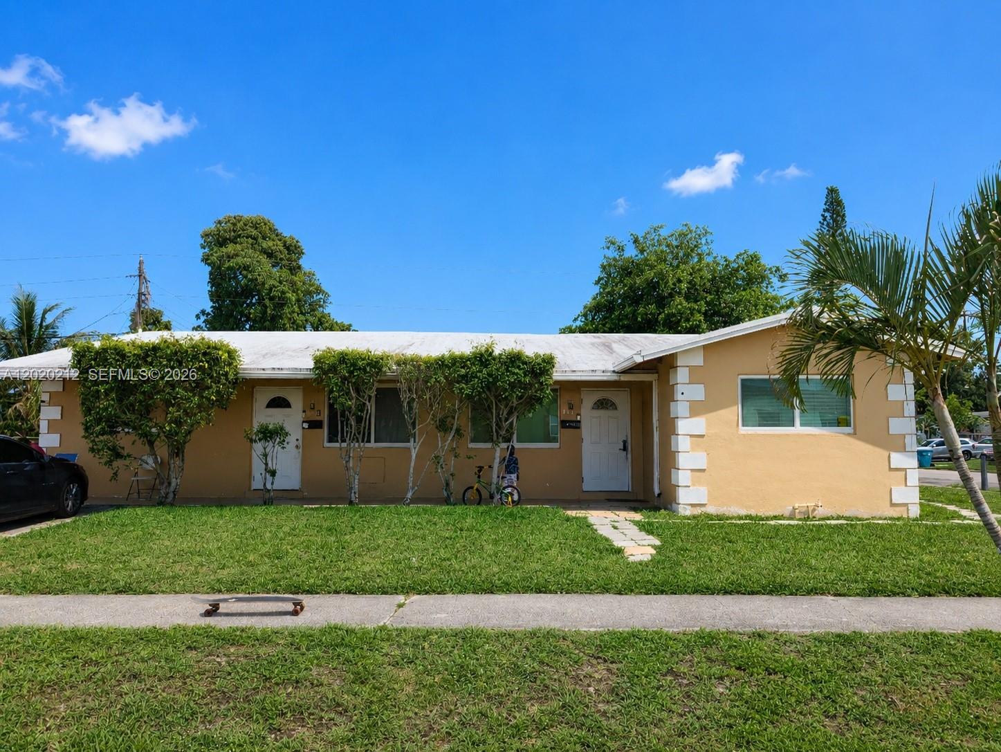 Great potential - Handyman special Triplex available in Lauderhill. Has impact window and doors buyer to take over Ygreen payments for the  the windows and doors. The property is in need of a new roof and needs general updating.