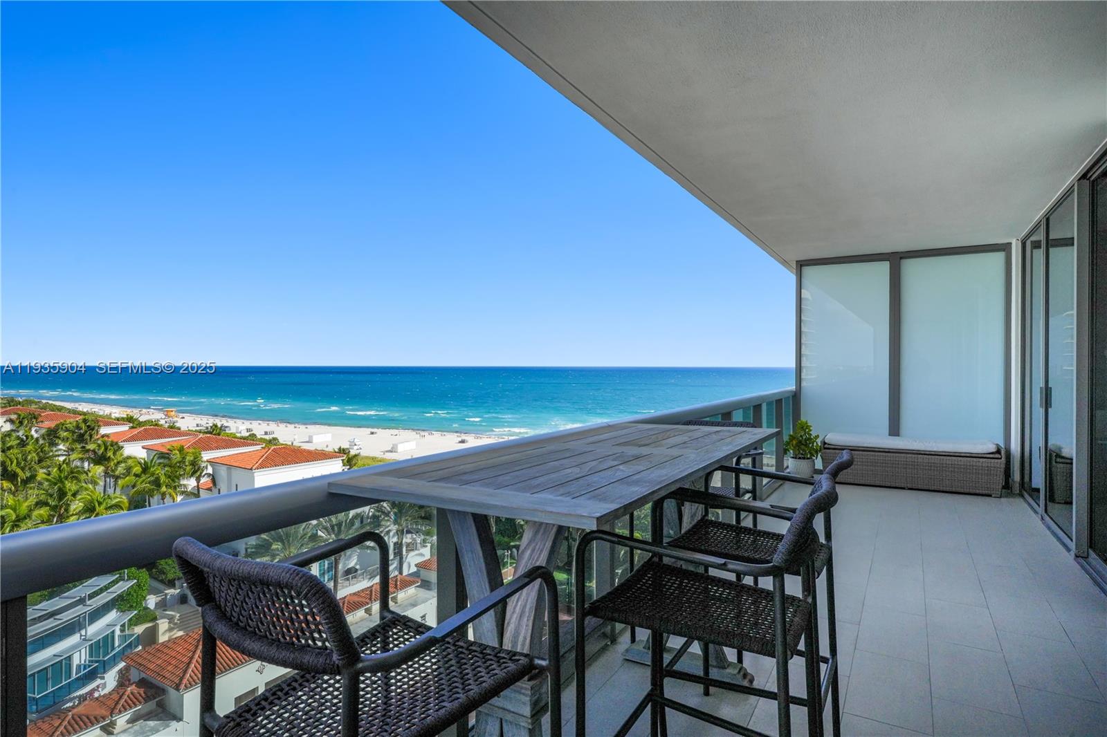 2nd lowest priced unit in the building — please reference Unit #1603 as a direct comp. Seller is firm on price. Tenant-occupied through February 15th, 2027 at $9,000/month. Showings require 48-hour notice due to tenant occupancy. This 10th-floor oceanfront residence offers panoramic views of the ocean, city, and Bath Club building, positioned in one of Miami Beach’s most desirable locations. The home features state-of-the-art appliances, wine cooler, espresso machine, and refined finishes throughout. MEI is a quiet, boutique oceanfront building offering privacy, direct beach access, and a true resort-style lifestyle. Amenities include a serene pool, spa, wellness and fitness spaces, along with 24-hour concierge, valet, and security.
