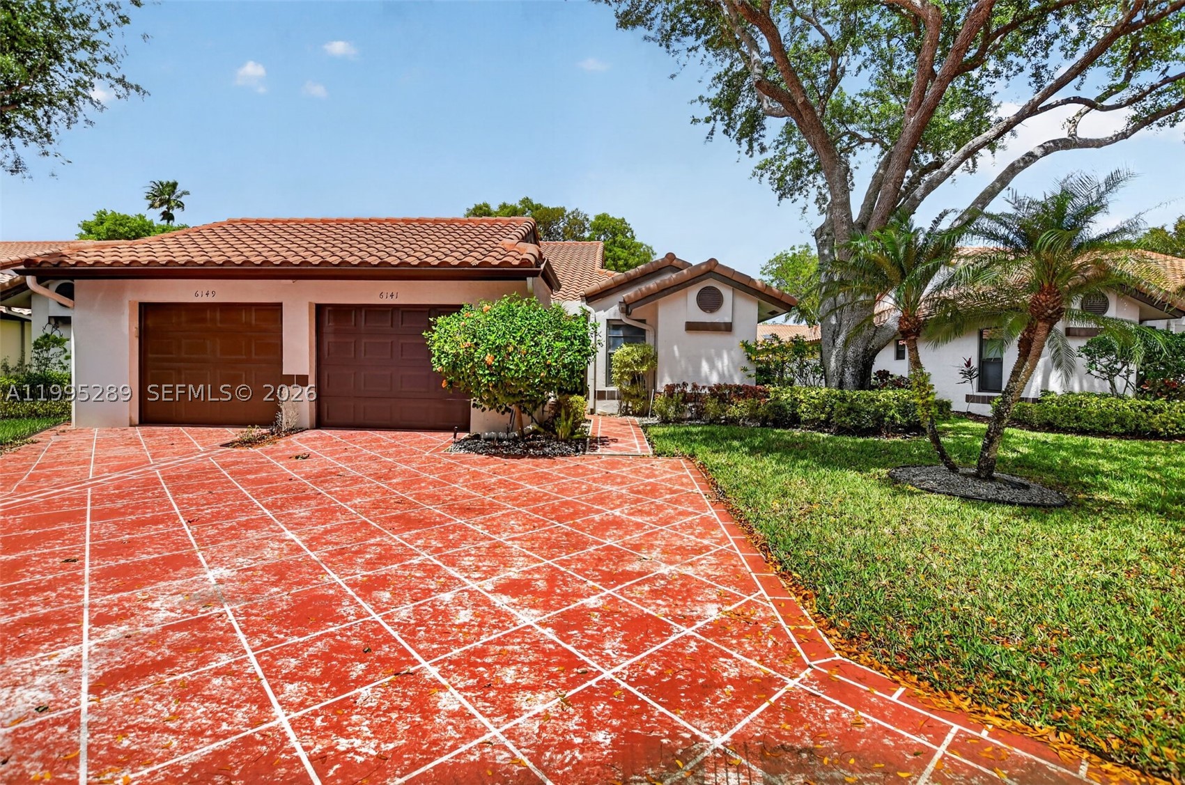 Large Monaco Model. Beautiful 2-bedroom, 2-bath villa with a versatile den, featuring a spacious open-concept layout perfect for modern living. This well-maintained home includes hurricane shutters for added peace of mind. Enjoy access to a recently renovated clubhouse, along with a convenient satellite pool just steps away. Located in a desirable 55+ community, the main clubhouse is within easy walking distance, offering a vibrant lifestyle with plenty of amenities. Cafe on site. Convenient to downtown Delray, shopping, entertainment.