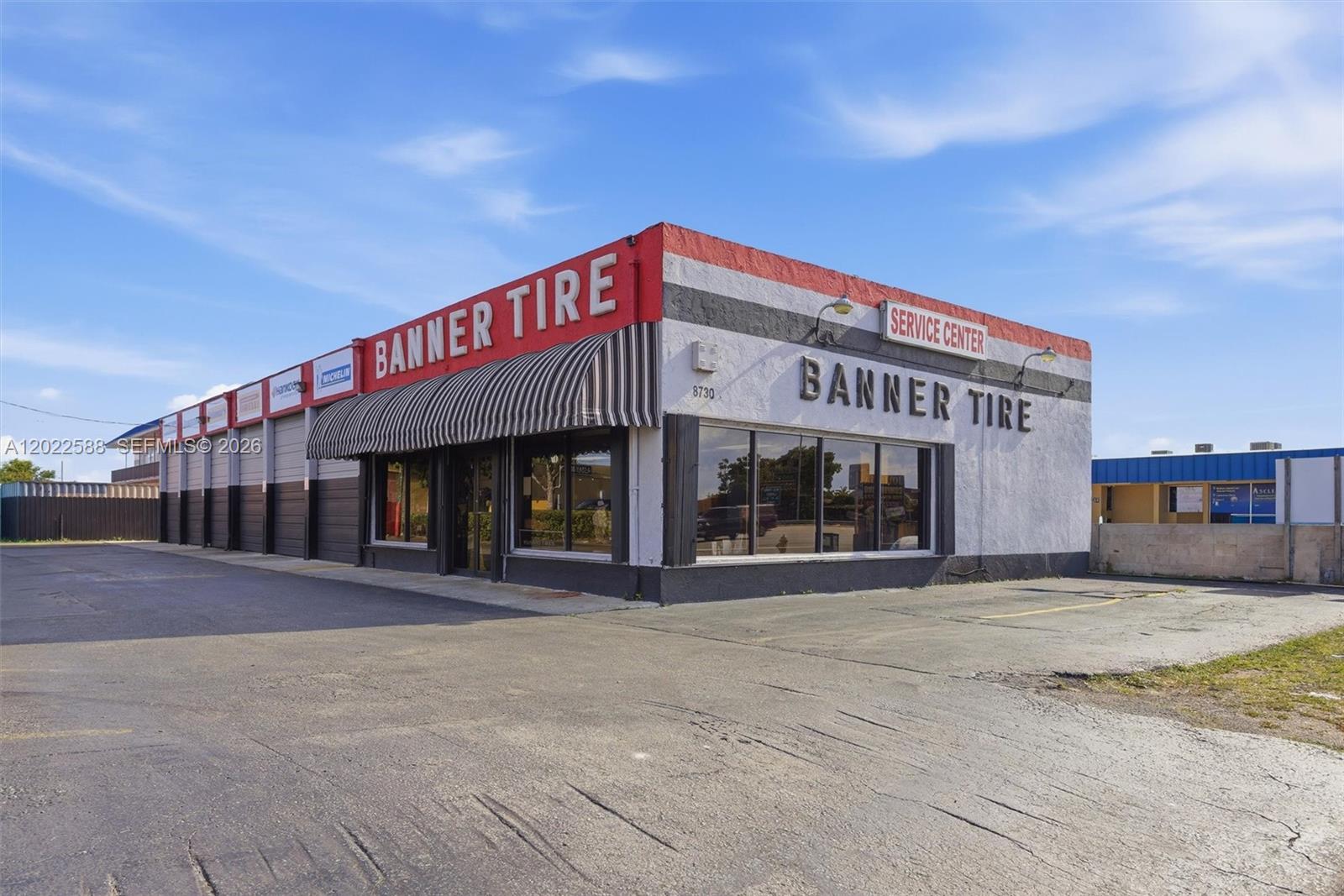 Freestanding commercial property in a prime, high-traffic Westchester location directly on SW 8th Street/Calle Ocho, just off SW 87th Avenue. This prominent site offers excellent visibility and exposure, with over 11,000 square feet of land and a 3,920-square-foot building situated along one of Miami’s busiest commercial corridors, with more than 50,000 vehicles passing by daily. The property’s primary land use is BU-2, allowing for mixed-use residential and retail opportunities. Currently operating as a well-established tire shop and automotive repair business, the site benefits from more than 45 years of continuous business operations and strong community recognition. A rare opportunity to acquire a highly visible, freestanding property with an existing operating business in one of Westchester’s most desirable commercial locations. This business potential qualifies for E-2 business visa. Please contact the listing agent for additional details and to schedule a private showing.