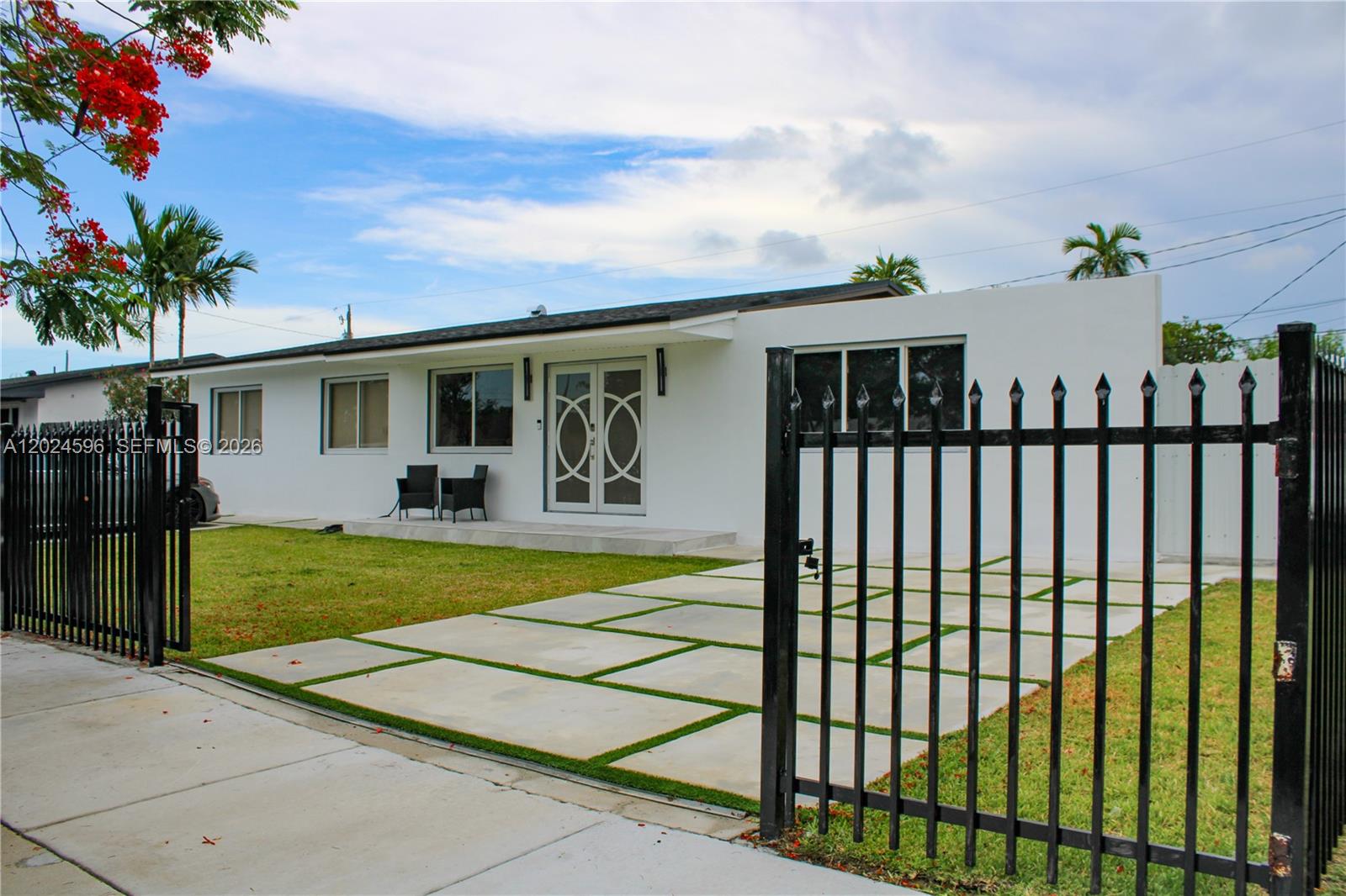 This beautifully remodeled 3 bedroom, 1 bathroom, pool home offers the perfect blend of modern elegance and comfortable living. Step inside to discover a spacious kitchen featuring sleek stainless steel appliances. The interior showcases new tile flooring throughout.
Enjoy your mornings or unwind in the evenings on the newly constructed covered patio, overlooking a generous backyard, perfect for relaxing by the pool. Major updates include a brand new roof (2026), impact windows and doors (2026), and a newly paved driveway, providing exceptional peace of mind and curb appeal.
This home is not just a place to live, it's a lifestyle. Don't miss this exceptional opportunity.