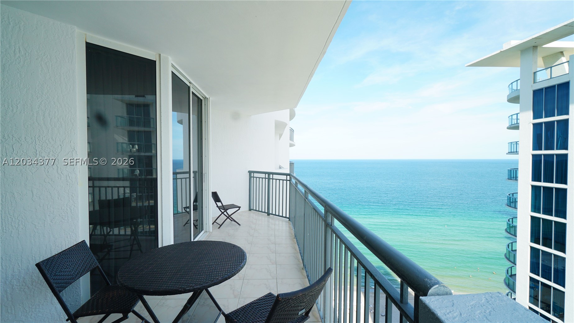 Gorgeous and spacious 1-bedroom, 1-bathroom ocean-view residence located directly on the beach in the heart of Sunny Isles Beach. This fully furnished and equipped unit offers breathtaking views of both the Atlantic Ocean and the city skyline. Enjoy resort-style living with direct beach access and world-class amenities, including a spectacular oceanfront pool deck, beach and pool service, oceanfront restaurant and bar, full-service spa and salon, state-of-the-art fitness center, business center, and valet parking. Ideal as a primary residence, vacation home, or investment property. Prime beachfront location close to fine dining, shopping, entertainment, and major airports. Move-in ready.