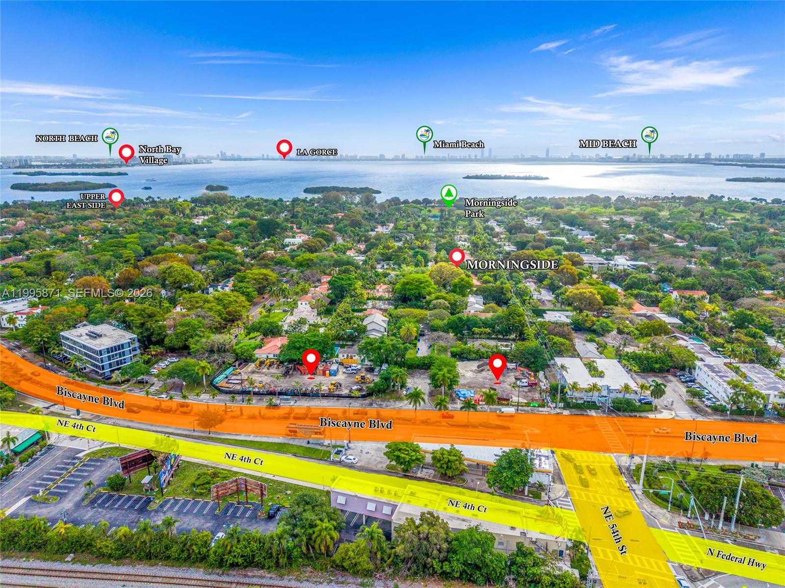 Rare opportunity to acquire a premier development site along Biscayne Boulevard with the ability to assemble 5501 and 5445 Biscayne Blvd into a combined ±38,800 SF footprint. The expanded site area allows for greater unit yield, more efficient design, and improved overall project feasibility.
Zoned T4-O, the property supports a wide range of uses including multifamily, mixed-use, retail, office, and hospitality. The site is also eligible under the Live Local Act, offering developers the opportunity to increase density and reduce parking requirements—significantly enhancing buildable potential and returns.
With no existing plans in place, the property offers maximum flexibility for a developer to tailor a project to current market conditions, construction pricing, and target exit strategy.
Strategically positioned on Biscayne Boulevard, the site benefits from strong visibility and exposure to approximately 30,000–40,000 vehicles per day, making it ideal for activating ground-floor retail and driving long-term value.
Located within the MiMo District, one of Miami’s most dynamic and design-forward corridors, the area continues to see strong demand driven by its curated mix of hospitality, retail, and residential growth.