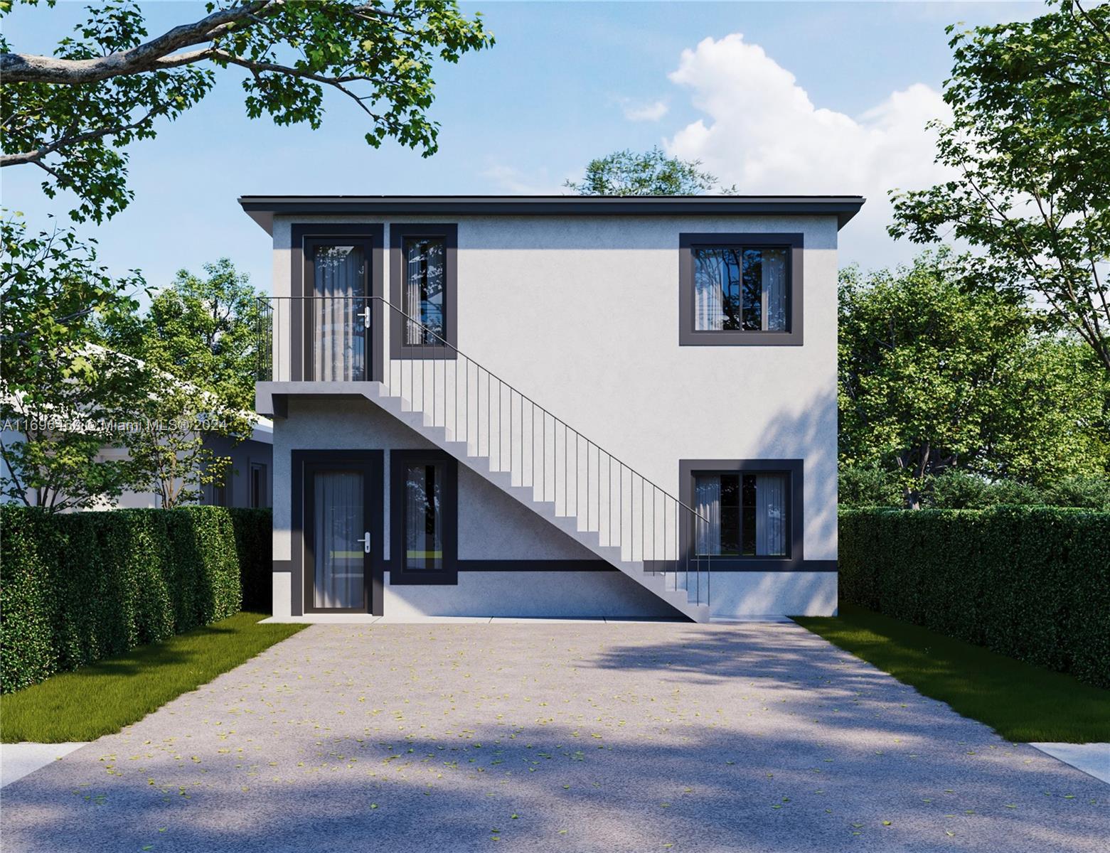 This New Construction Two-Story Duplex is set to be completed in May 2025! Each of the spacious units offers over 1,179 sqft of living space with 3BR/2BA, showcasing elegant 24x24 Porcelain tile flooring, modern wood kitchen cabinets, sleek stainless-steel appliances, and high-impact windows and doors. Located just minutes away from Midtown, Wynwood, Downtown, Brickell, and the Airport. From trendy eateries to entertainment hubs, there's so much to explore nearby! *MUST USE DEVELOPER CONTRACT*
