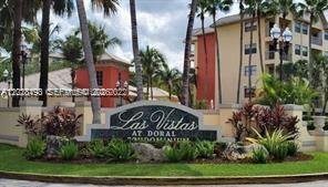 Beautiful ground First Floor Corner unit 1/1 in Las Vistas at Doral !!  w/ new ceramic floors throughout, kitchen Stainless Steel Appliances, Granite countertops,  a Spacious Master bedroom w/ Walk-in Closet ,Washer/Dryer. Amenities include pools, Gated entrance, 24hr Security, gym, tennis courts, outdoor racquetball court, Club House.IMPORTANT !!!!  : Buyer has to apply to the HOA and have no Eviction, no Collection or no Charge Off History to get the approval letter………. ONLY Investors…RENTED AT $2,000.00 UNIL APRIL 2027.
