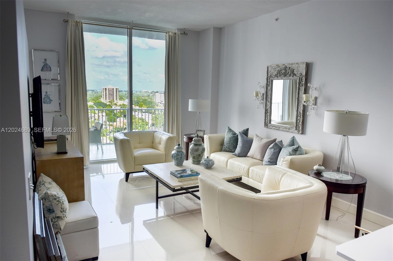 Loft-style condo Penthouse w/open floor plan, exposed ceilings, floor-to-ceiling windows letting in natural sunlight, a Huge balcony w/unobstructed views, stainless steel appliances & lots of cabinet space. In unit washer/dryer, bathroom with enclosed glass shower & modern vanity, 2 closets to keep well organized. Covered parking w/assigned spaces as well as guest parking in the garage. New A/C & Tankless Water Heater. This boutique building has only 96 units, built in 2006, all windows and sliding doors are hurricane impact resistant, it was recently renovated & offers controlled access, secure garage entrance, lobby, full fitness center, large swimming pool and pool deck area with lounge chairs, umbrellas, & BBQ grill. Key Location: Near Coral Gables,Coconut Grove, Brickell, US1, I95 and the 836. 24 hr notice for appointments. Cash Sale or 20% down payment Conv. Fin.