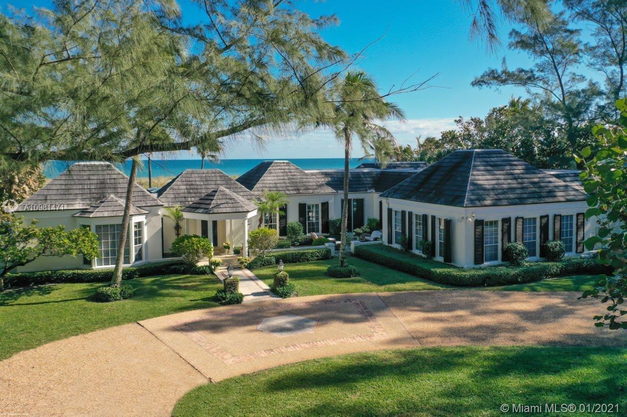 Beautiful three bedroom Oceanfront home on a private stretch of North Beach Rd. Sales on Jupiter Island's North end have been thru the roof recently and we think 59 NBR will be a welcome addition to the market now that inventory is so low. This property can be redeveloped in many ways to offer more living space and increased views. This property is both wide and deep allowing approximately 8,514 square feet of coverage! That is a lot for North Beach Road. 59 NBR is a terrific opportunity for your clients to purchase a quality oceanfront  estate.
