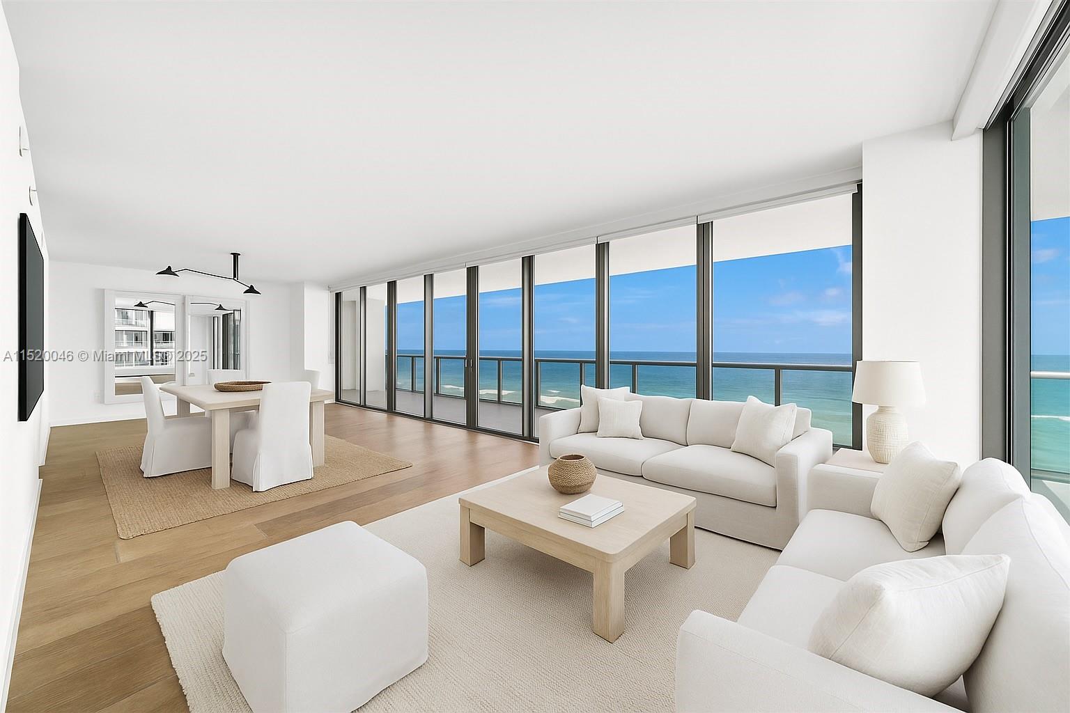 Rarely available sought after Southeast corner with direct ocean views and the iconic Miami sunsets over the downtown skyline. This 3 bed/3.5 bath has brand new floors and remodeled kitchen complimented with floor-to-ceiling glass. Enjoy an 800 sf wrap-around terrace from your private corner residence to take in the sunrises over the ocean and sunsets over the skyline. The MEI is an Asian inspired boutique style, luxury building on Miami Beach’s Millionaire’s Row and provides sophistication, tranquility, and a modern feel. Its amenities include spa, gym, swimming pool, yoga room, Zen library, full beach service, valet, and concierge.