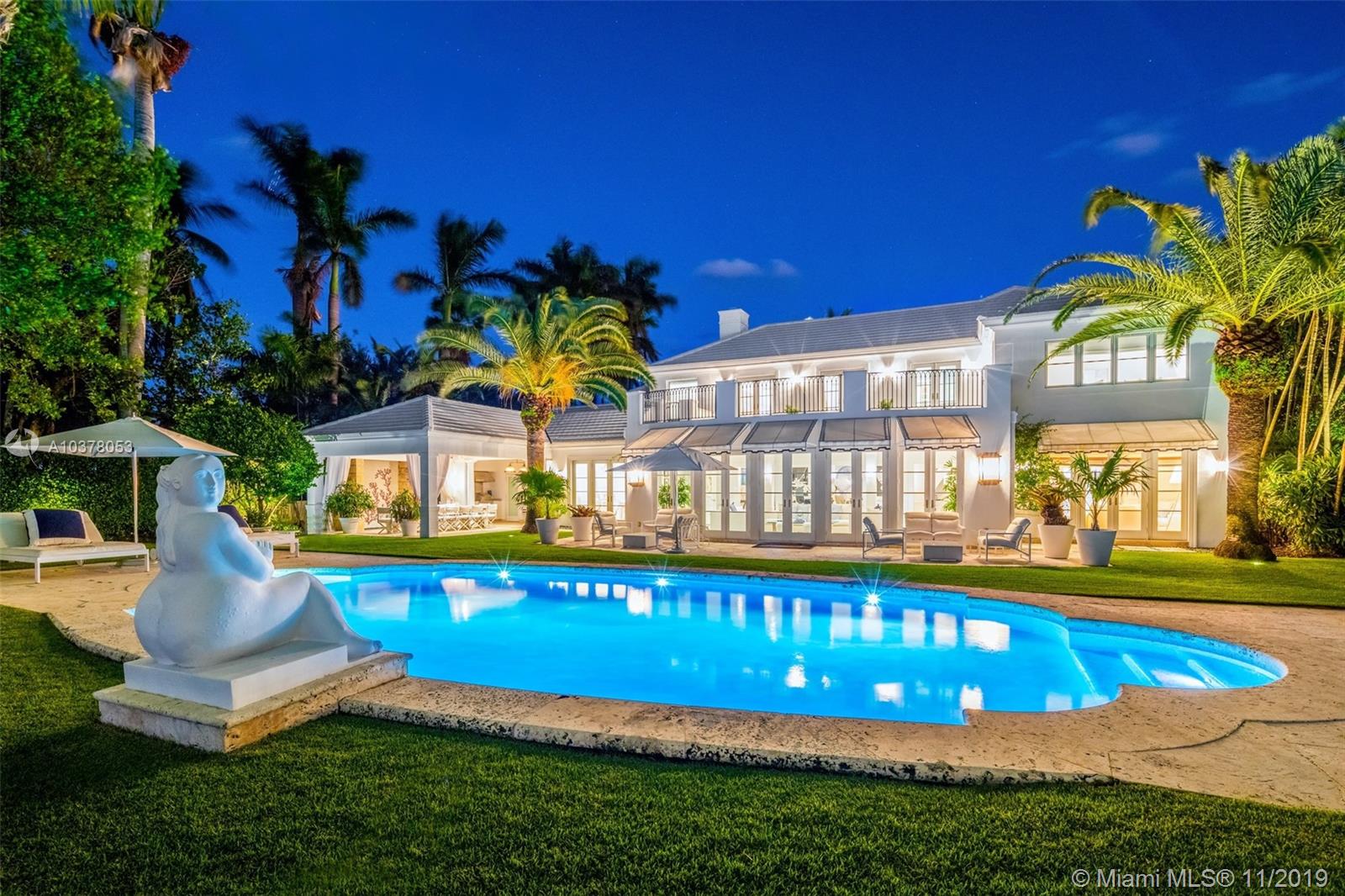 One of Miami’s most sought after classic estates. Fully Renovated Charming mansion located on prestigious North Bay Road, this home embodies prime South Florida living. Spectacular views of Biscayne Bay and Downtown Miami Skyline. Perfectly manicured grounds surround a 3 Car Garage, 4 Bedroom Guest house, summer kitchen, inviting driveway, and abundant courtyards perfect for relaxation and privacy. Boaters welcome with 139 feet on the water complete with oversized dock.