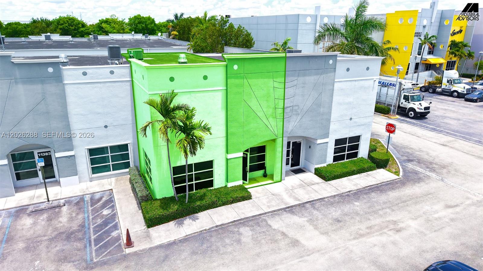 Located in the heart of Medley, this ± 2,705 SF industrial warehouse offers a highly functional layout with ± 600 SF of office, ± 400 SF mezzanine office, 19' ceiling height, 1 street-level loading door, 3-Phase Power at 208 V / 250 Amps, and fully fire sprinklered.
Situated at 11381 NW 122 Street, the property benefits from excellent access to Okeechobee Road (US 27), Gratigny Parkway, Palmetto Expressway (826), I-75, and Florida’s Turnpike.


± 2,705 SF Condo
± 600 SF Office
± 400 SF Mezzanine Office
± 19' Ceiling Height
1 Street Level Door
3-Phase Power
208 V / 250 Amps
Assigned Parking Spaces