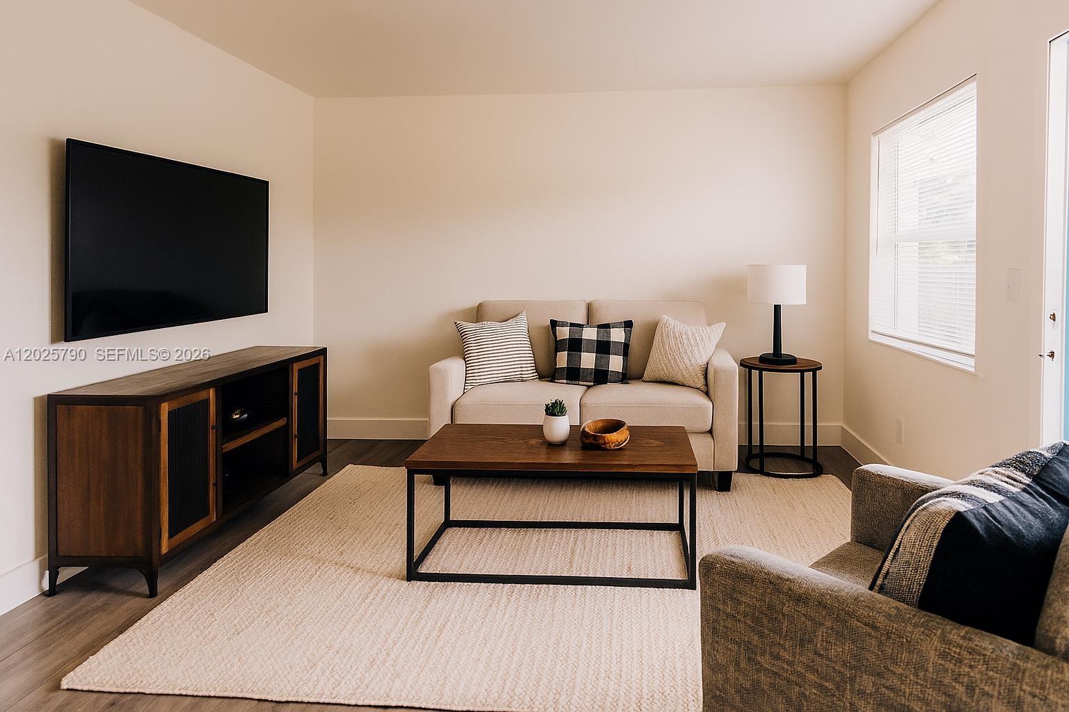 Bright & Move-In Ready! This 1BD/1BA home in the heart of Allapattah offers a comfortable layout, modern fixtures, and inviting outdoor space. Interior features dark gray vinyl flooring throughout, white kitchen cabinets offering a bright clean look. Lots of bright natural light in the unit. Easy access to shopping, local businesses, and schools. WATER INCLUDED IN RENT + one parking space. *MOVE IN PROMO* MOVE IN WITH ONLY FIRST & ONE SECURITY. **SECTION 8 WELCOME**