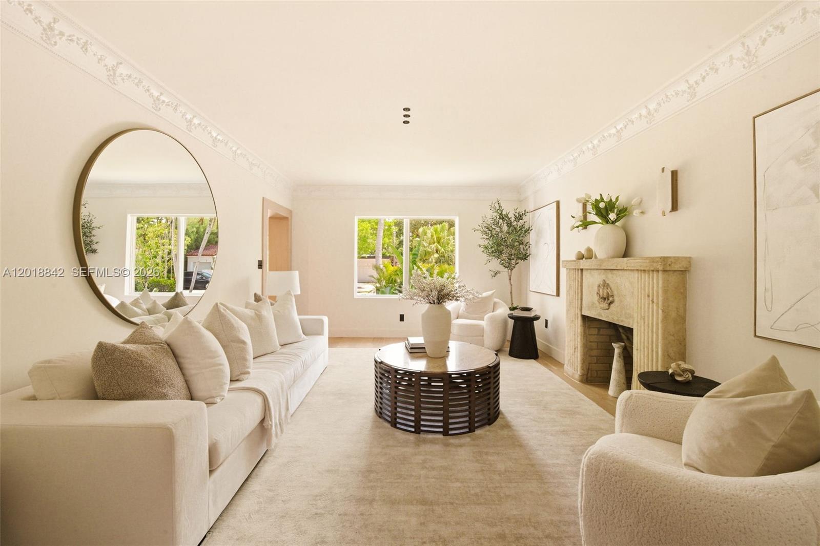 Welcome home to this fully renovated 5-bedroom, 3.5-bathroom residence which blends together timeless character with sophisticated modern living along the tree lined streets of Belle Meade. Thoughtfully redesigned while preserving several original architectural charm elements, the home features a seamless open layout curated for today’s lifestyle. A top-of-the-line chef’s kitchen anchors the living and dining spaces, creating an effortless flow for both everyday living and entertaining.

Designed by renowned French interior designer Cochet Pais, every detail throughout the home was carefully considered with elevated finishes, clean lines, and a refined yet warm aesthetic. Expansive indoor and outdoor integration leads to a beautifully landscaped backyard with pool, offering the ideal Miami lifestyle experience.

Located within Belle Meade’s guard-gated community the property offers an unparalleled lifestyle of seclusion while being just steps away from area shops and restaurants and minutes to top schools Miami Country Day and Cushman School.