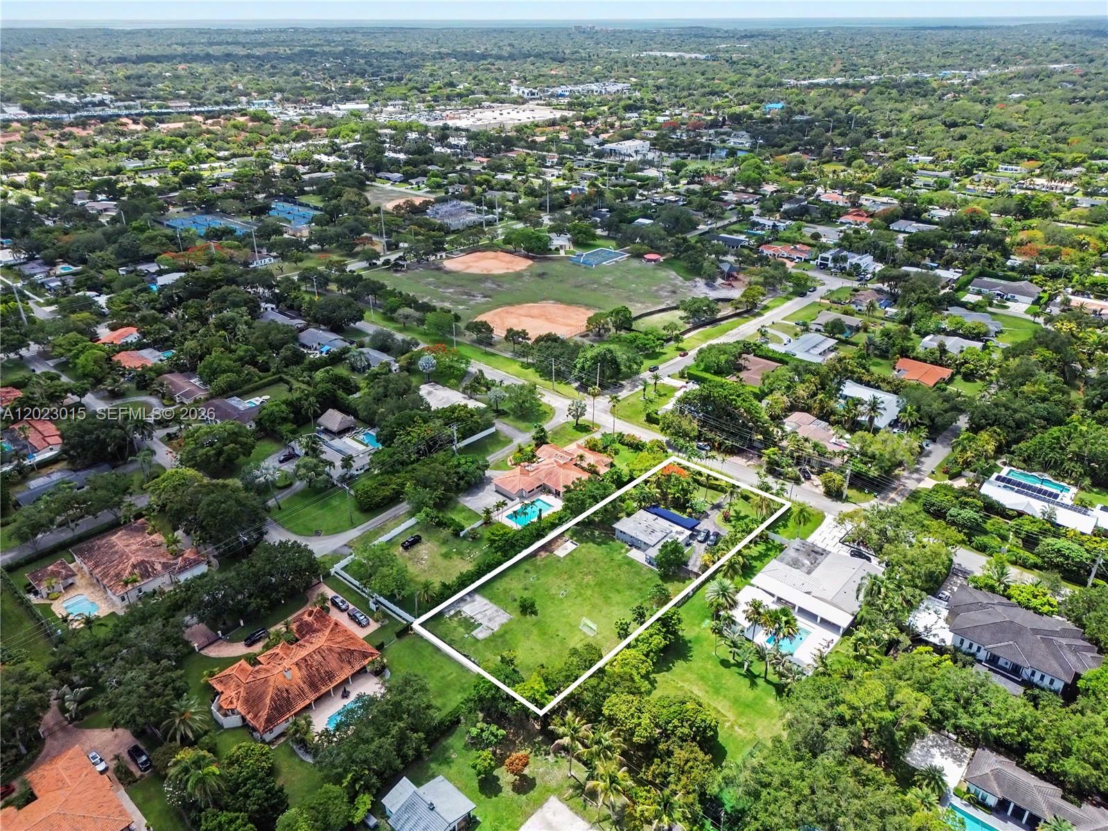 LOCATION LOCATION LOCATION Charming and cozy 3-bedroom 2-bath home featuring impact windows and doors,
nestled on an expansive 38,333+- sq ft lot- the largest available single lot in the highly sough-after, affluent neighborhood of Continental Park. This exceptional property offers endless possibilities to build your dream home in
one of Miami's most desirable areas. Conveniently located with in walking distance to Continental Park and Riviera
Preparatory Academy. Just minutes from Baptist Hospital of Miami, US-1 the Palmetto Expressway, Whole Foods
Market, Dadeland Mall and the Falls. Attention Builders, contractors, and developers: Only your vision and imagination can transform this prime location into a magnificent Oasis. BY APPOINTMENT ONLY. LISTING AGENT MUST ACCOMPANY ALL SHOWINGS. DO NOT DISTURB THE OWNERS. CALL LISTING AGENT FOR APPOINTMENT.