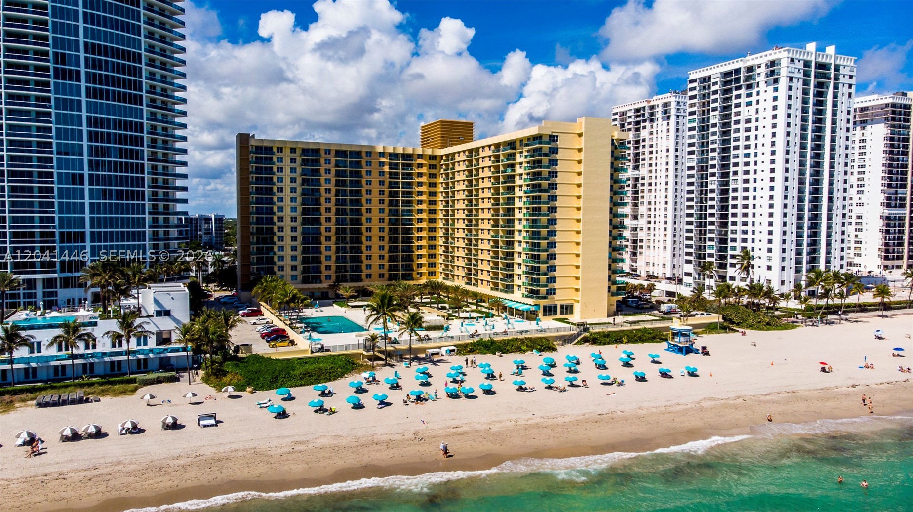 Large, furnished studio apartment located in a renovated oceanfront building on Hollywood Beach.
This property offers world-class amenities, including: a resort-style oceanfront pool, state-of-the-art fitness center with an aerobics/yoga room, an entertainment lounge and billiards room. Concierge and valet parking services. Rent include water, basic cable, and internet.
The building is ideally situated near the Hollywood Boardwalk, Margaritaville Hollywood Beach Resort, Diplomat Beach Resort, Gulfstream Park Racing and Casino, Aventura Mall, walking distance to the nearest Publix Supermarket. It also provides easy access to major airports, ports, the Seminole Hard Rock Hotel & Casino, and major highways.
This studio is available for long-term or short-term leases (minimum 90 days), rates will vary.
