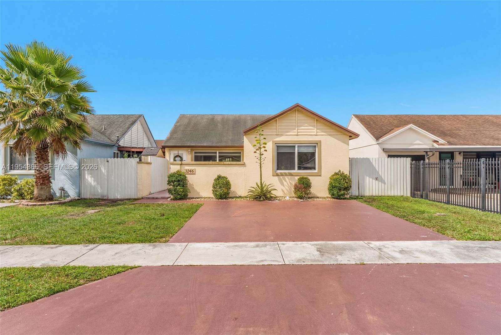 Beautifully updated one-story home featuring 3 bedrooms and 2 bathrooms, located in the heart of Miami Gardens. This move-in-ready property offers impact doors and windows, a modern updated kitchen and bathrooms, and elegant porcelain flooring throughout. Enjoy an excellent central location within walking distance to Hard Rock Stadium, restaurants, and shopping. Perfect for comfortable living and easy entertaining with the added freedom of no HOA.