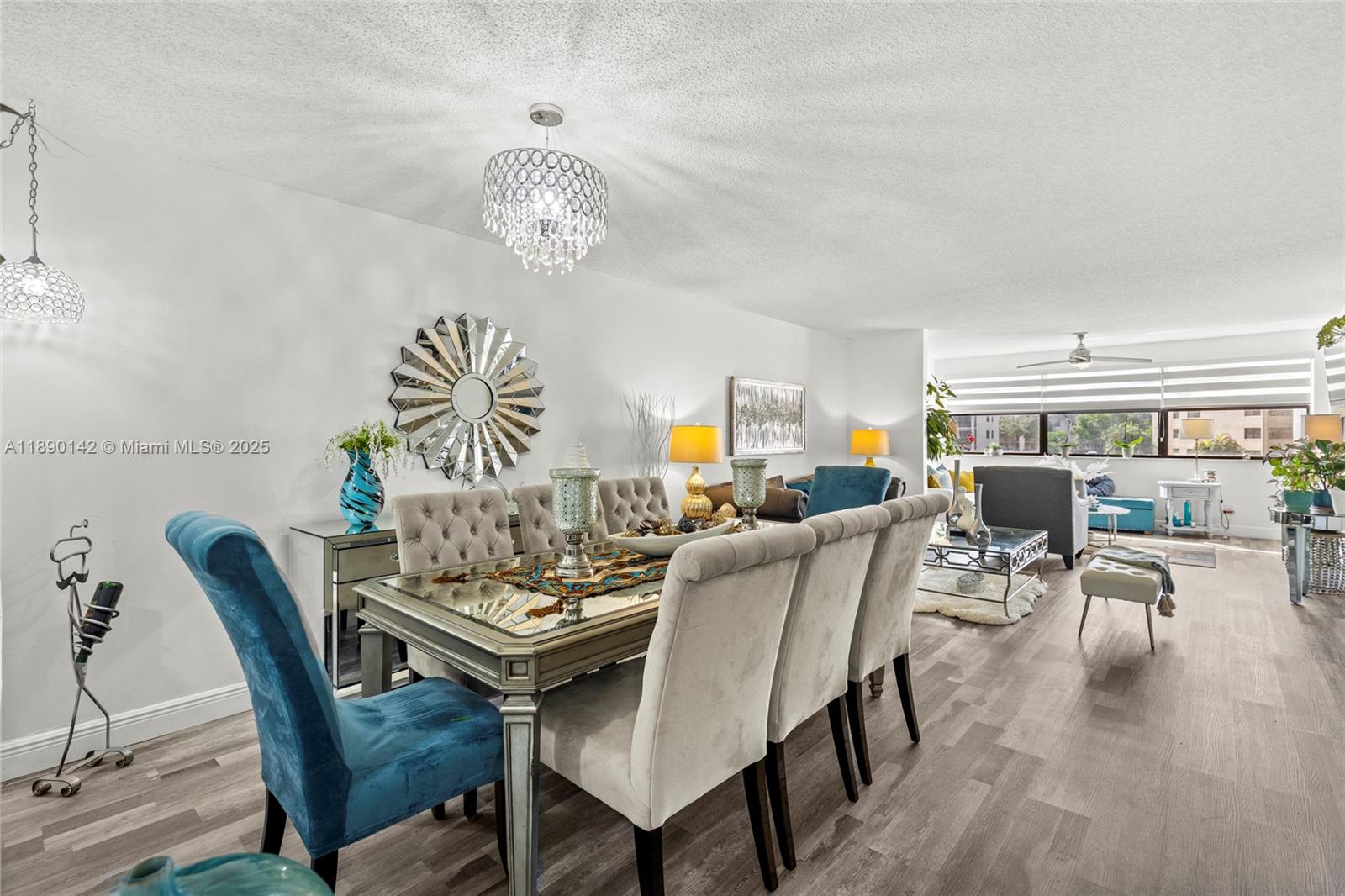 Gorgeous completely renovated 2 bedroom ,2 bath condo with over 1,300 sq. ft. of spacious living! This home features waterproof vinyl flooring, a beautifully redone kitchen with quartz countertops and subway tile backsplash, elegant light fixtures, and silhouette window treatments that enhance the abundant natural light throughout. Enjoy the convenience of an in-unit washer and dryer. Located in a vibrant 55+ community just minutes from Sawgrass Mall, offering incredible amenities -multiple pools, sauna, hot tub, golf, arts and crafts, live shows, bus service and so much more!