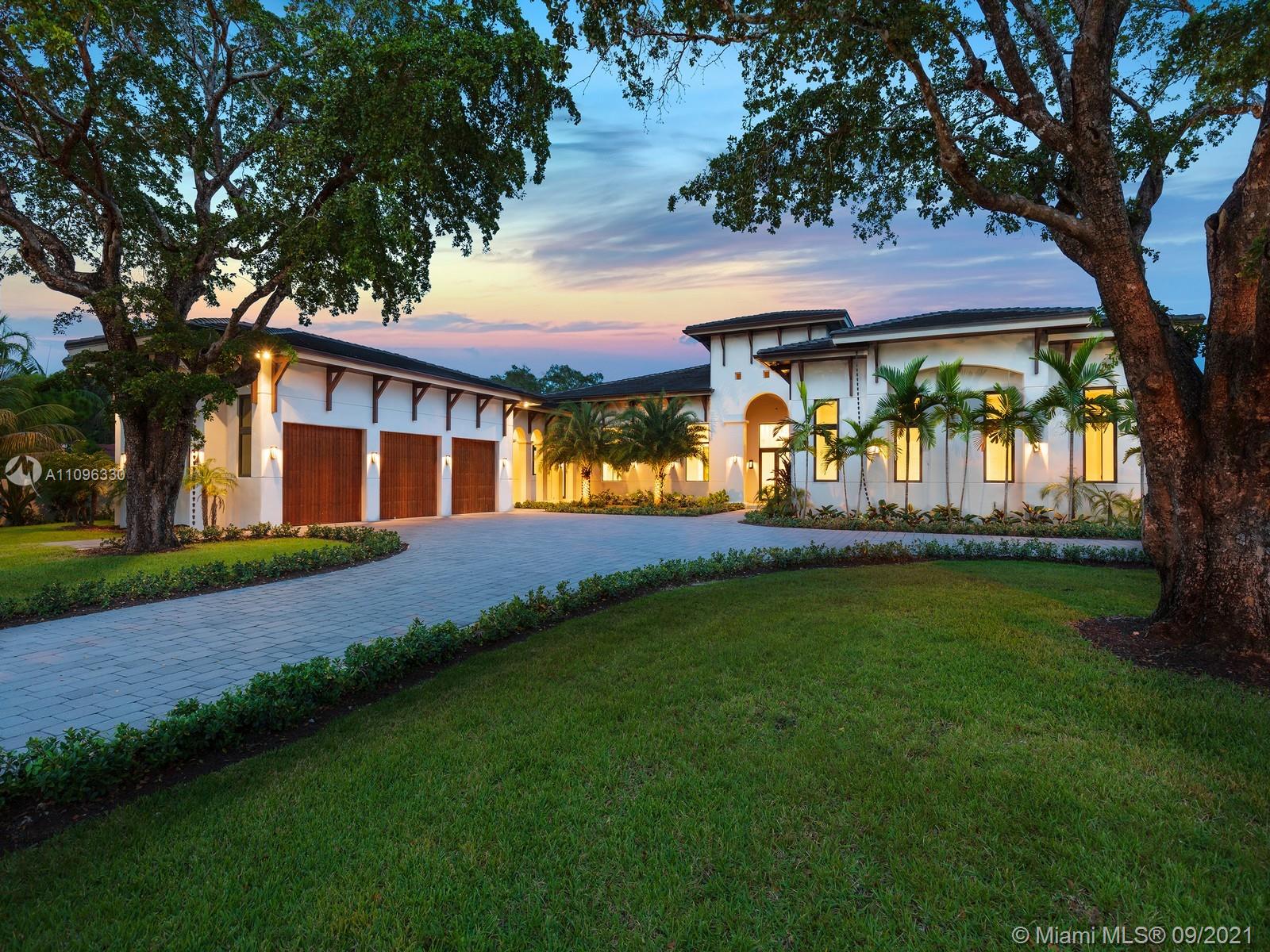 Striking 2021 Brand-New Construction ready for immediate occupancy in the highly desirable Ponce-Davis area. This spectacular 7 Bedroom and 7/1 Bathroom estate sits on over an acre offering privacy and security. Welcomed by a stunning foyer entrance leading to a formal living room with fireplace, experience flow through views from the spacious family room featuring a chef’s dream kitchen, custom bar, and formal dining room. Lavish master suite offers huge walk-in closet, sitting area, and spa-like bath with double vanities, floating tub and shower. Additional Features include high ceilings, marble floors, smart home integration, butler’s pantry, walk-in pantry, large covered terrace, swimming pool, a detached cabana room, detached maids quarters, and 3 car garage.