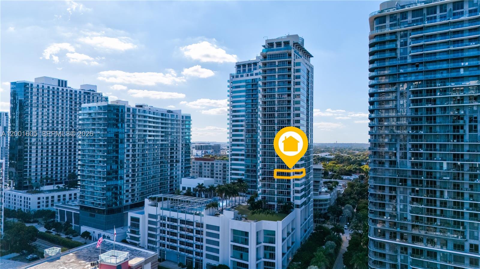 Become a part of the vibrant Midtown community in this fully renovated 2-bedroom, 2-bathroom home. Enjoy breathtaking views of Edgewater and Biscayne Bay from a sleek and spacious wraparound balcony. This elegantly styled residence boasts a split floor plan with harmonious proportions, offering plenty of indoor and outdoor entertaining space. Custom kitchen features Bianca Calore polished quartz countertops, marble backsplash, 32-bottle Vinotemp wine fridge, induction cooktop, vent hood, and new appliances. Both bathrooms fully upgraded with premium finishes, rain shower, bench and bathtub. New AC, water heater, and washer/dryer. Fully furnished.

The building holds numerous amenities, with a spectacular resort-style pool, hot tub, gym, and bbq grill area. Wonderful community located in Miami's premier hub for culture, art, and cuisine. A true walker's paradise, within steps of Trader Joes, several gyms, and countless cafes and restaurants. 

Easy to show, contact realtor for appointment.