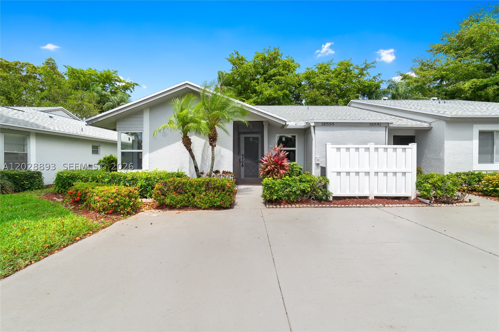Be the first to live in this fully remodeled villa in Whisper Walk’s Parklane community. The renovation was intentionally designed to feel open, modern, and warm, featuring an expanded kitchen complete with waterfall countertops, custom cabinetry, and brand-new stainless-steel appliances. Tile flooring runs throughout the home, and both bathrooms were completely updated with custom finishes.

For peace of mind, the home includes brand-new impact windows and doors, a new HVAC system, a new electrical panel, and a 2023 roof. The screened patio adds extra living space, and the two-car driveway offers easy parking.

Located in West Boca off Lyons Road, close to golf, shopping, and everyday conveniences — fully renovated, move-in ready, and beautifully done. MUST SEE!