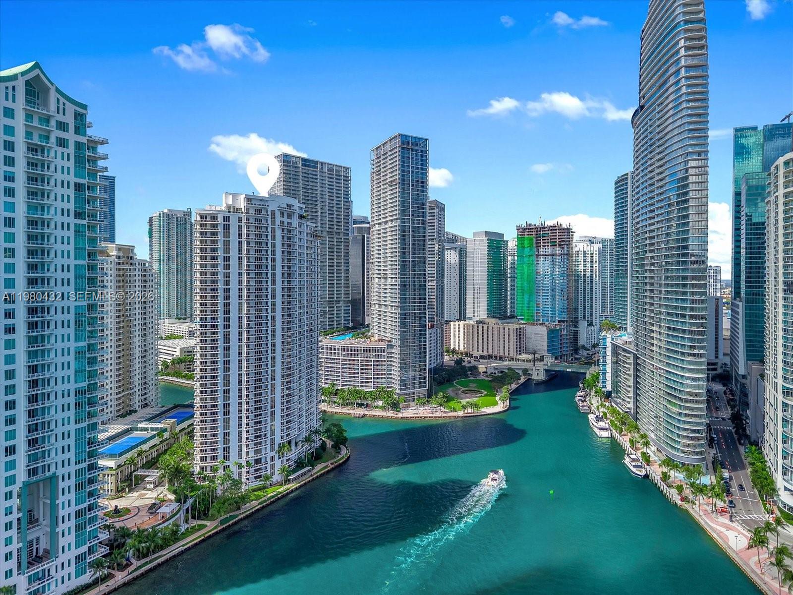Beautiful bright corner residence at Carbonell on prestigious Brickell Key, featuring a wrap-around balcony with sweeping views of Biscayne Bay and the Miami skyline. A wonderful opportunity to own a two-bedroom residence in one of Brickell Key's most desirable waterfront buildings.


The bright and spacious 1,418 SF residence features a well-proportioned split floor plan, marble floors, and floor-to-ceiling windows that fill the home with natural light. The gourmet kitchen is equipped with high-end appliances and opens to the living and dining areas. Both bedrooms enjoy open views, and the primary bathroom also benefits from natural light and views. 
The expansive balcony offers a seamless indoor-outdoor living experience, perfect for enjoying the bay breeze and Miami skyline views.


The residence is well-maintained and move-in ready, and includes two assigned parking spaces and a storage.


Carbonell offers resort-style amenities including a bayside pool, state-of-the-art fitness center, tennis and racquetball courts, sauna, jacuzzi, BBQ area, and 24-hour concierge and security.
Located on the private island of Brickell Key, just minutes from top restaurants, Brickell City Center, and the financial district of Brickell.


With the upcoming new Mandarin Oriental set to further elevate the island’s prestige and long-term value, this is a wonderful opportunity to enjoy the tranquility of island living while remaining moments from the vibrant energy of Brickell.