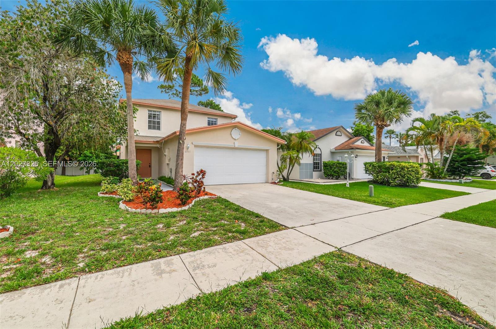Spacious 3 bedroom/2.5 bath CBS built home in highly desirable gated resort style community offering an unbeatable PB County lifestyle. Step inside to freshly painted interiors, knockdown walls & ceilings, tile on 1st floor, upgraded doors & bright open layout perfect for everyday living/entertaining. Newly screen patio perfect for sipping your morning coffee. Renovated kit features new cabinets, new quartz countertops & SS appl. Upstairs houses an oversized master suite w/dual closets, and a beautifully renovated spa-inspired bathroom w/quartz vanity, dual sinks, and Roman tub. Addl upgrades incl updated bathroom fixtures, newer A/C system, WH replaced in 2022, newly screened & painted patio and brand-new roof being installed for peace of mind. Enjoy this vibrant amenity-rich community featuring pool, totlot, dog park, and rentable pavilions. Plus an incredible sports complex w/ baseball, soccer fields; basketball, tennis, racquetball & sand volleyball courts. Perfectly located-minutes from everything S Florida has to offer. Great school district too! 5 min to Okeeheelee Park features water skiing, golf, bike/jogging trails, BMX track & dog park. Nearby attractions include Mounts Botanical Garden, Palm Beach Zoo, Yesteryear Village, The Square, Downtown West Palm Beach, Kravis Center, Norton Museum of Art, Tanger Outlets, and approx 20 min to the beach. This home offers the perfect blend of comfort and lifestyle in one of Palm Beach County’s most desirable gated communities!