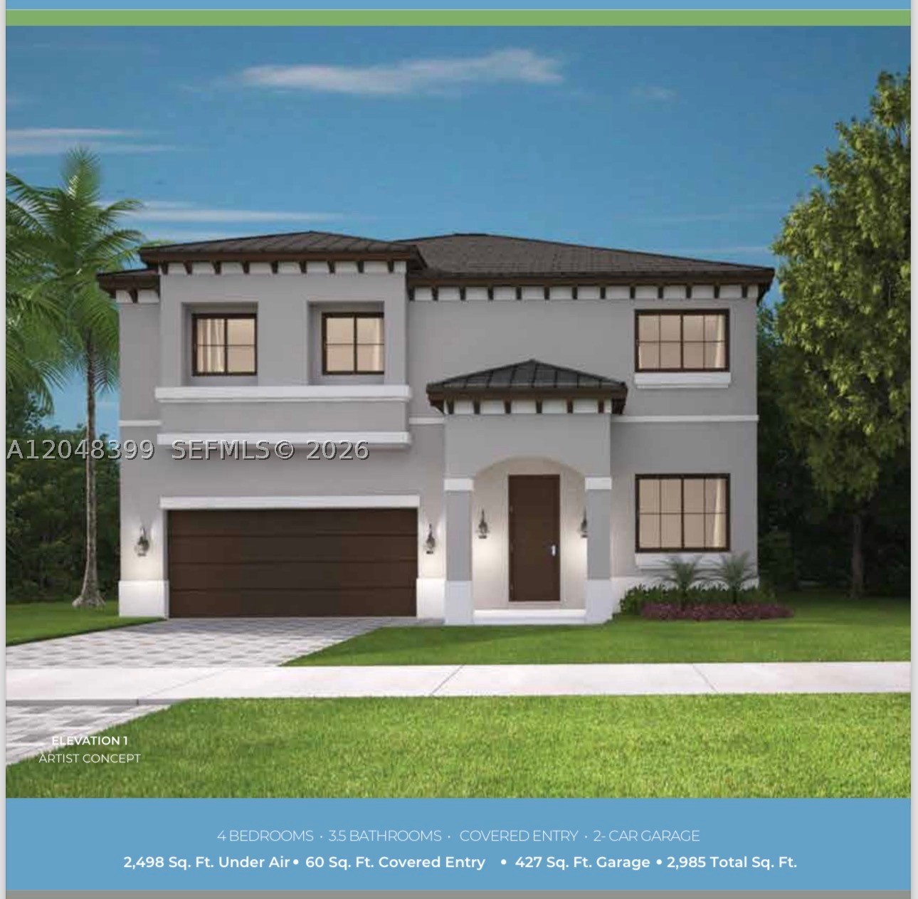 New construction in a corner lot, ready to close 4 bedrooms and 3 full bathrooms. big patio with space for a boat. FHA approved. Easy to show