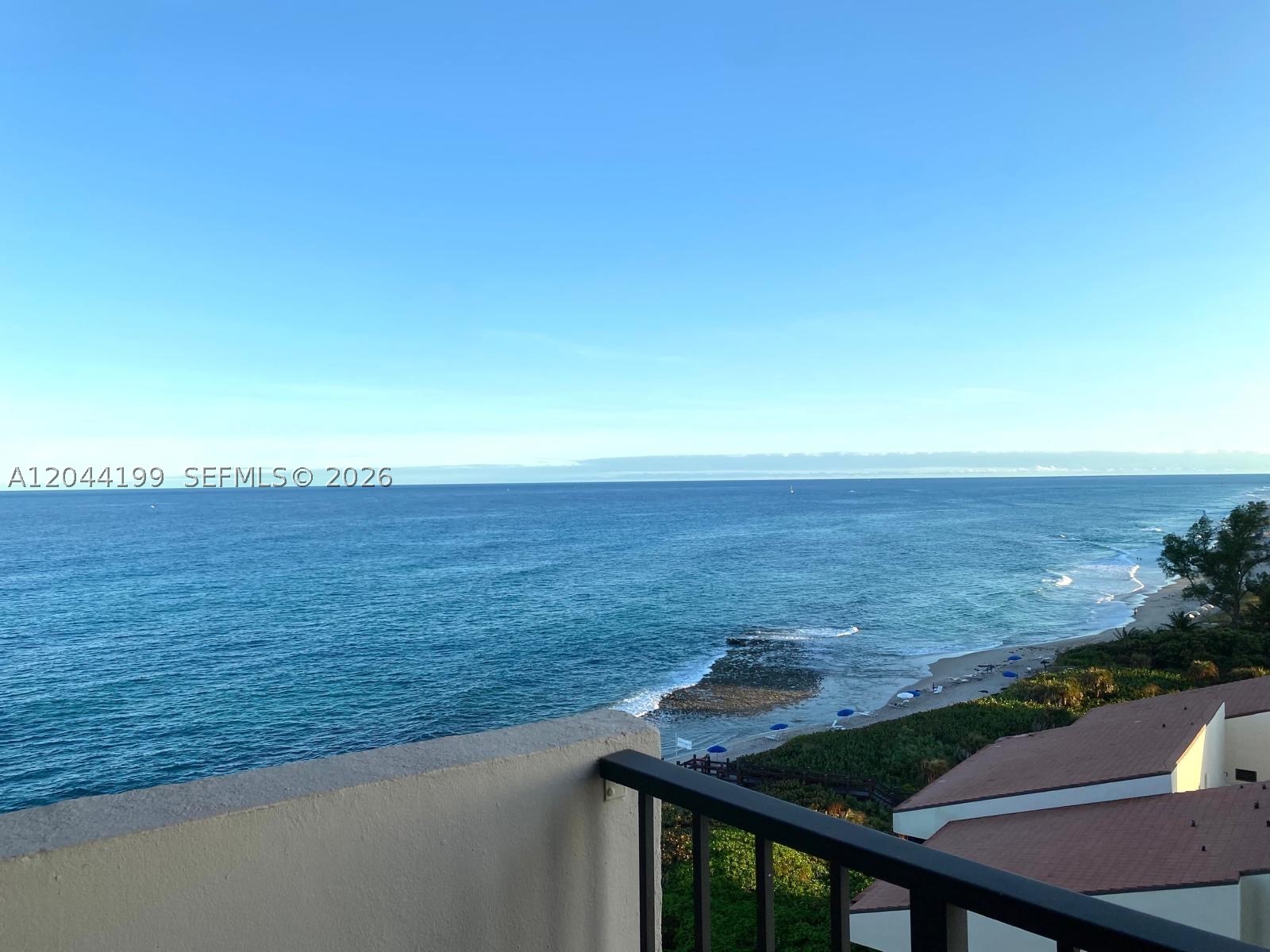 As you drive into the electronic security gates, you realize that you have finally found paradise.  Located directly on the sand, Cote D'Azur is an extremely well maintained community with access to the beach.  As you look out from the southern exposure balcony on the 11th floor of building 1, the views of the ocean are spectacular!  This 2 bedroom/2 bathroom furnished condo boasts beautiful pine wood floors throughout the entire unit.  Nicely furnished, spotless and well taken care of by a landlord that considers his tenants, first and foremost!  Most Important!!  Amenities at Cote D'Azur are a large pool on an open pool deck between both buildings, two tennis courts, a gym, and a social room/library.